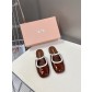 miumiu 미우미우 페이던트 가죽 펌프스 뮬 슬리퍼 샌들 여성 구두 신발