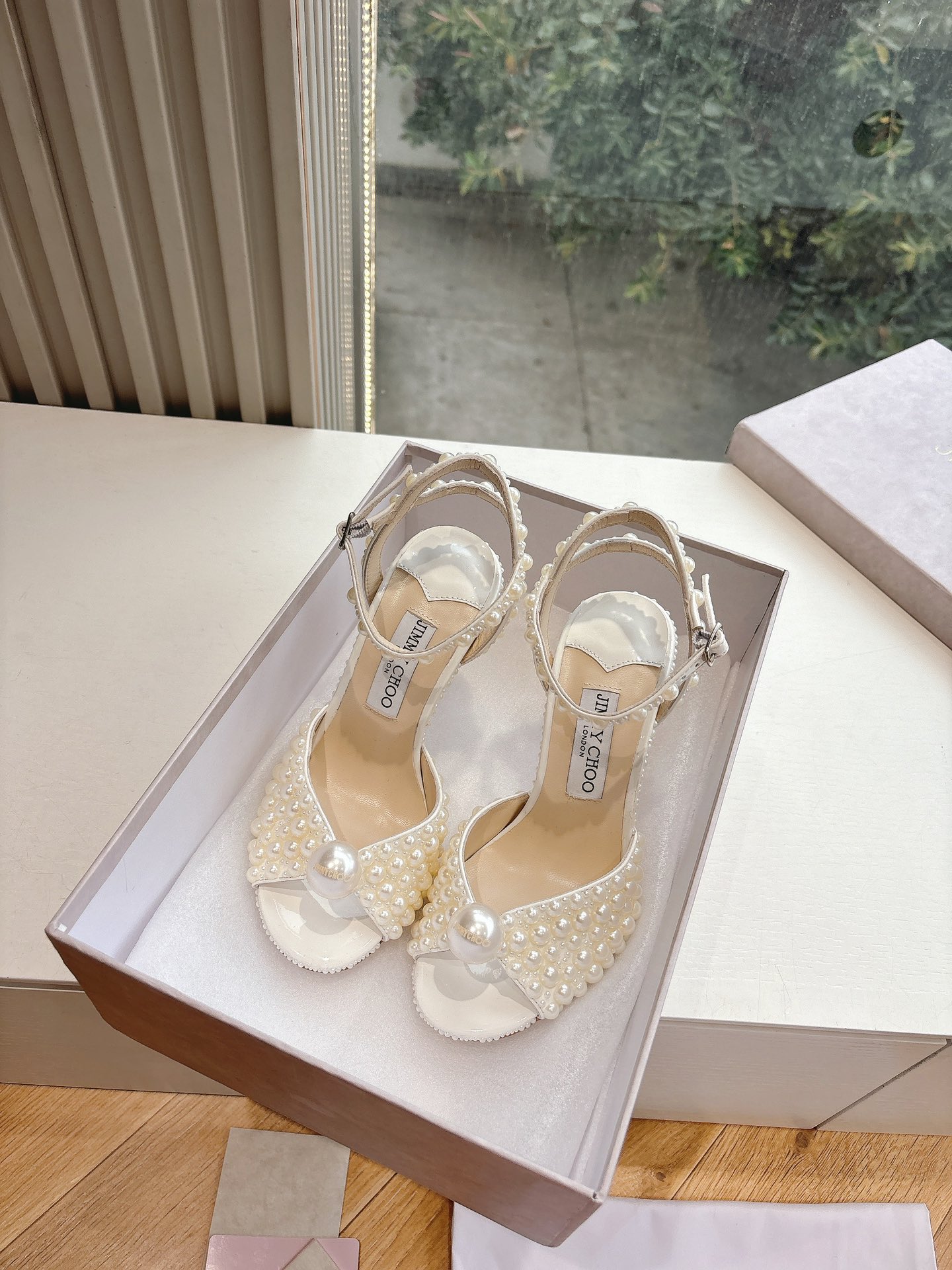 Jimmy Choo 지미추 구두 가보시 펄 힐 웨딩 슈즈 신발