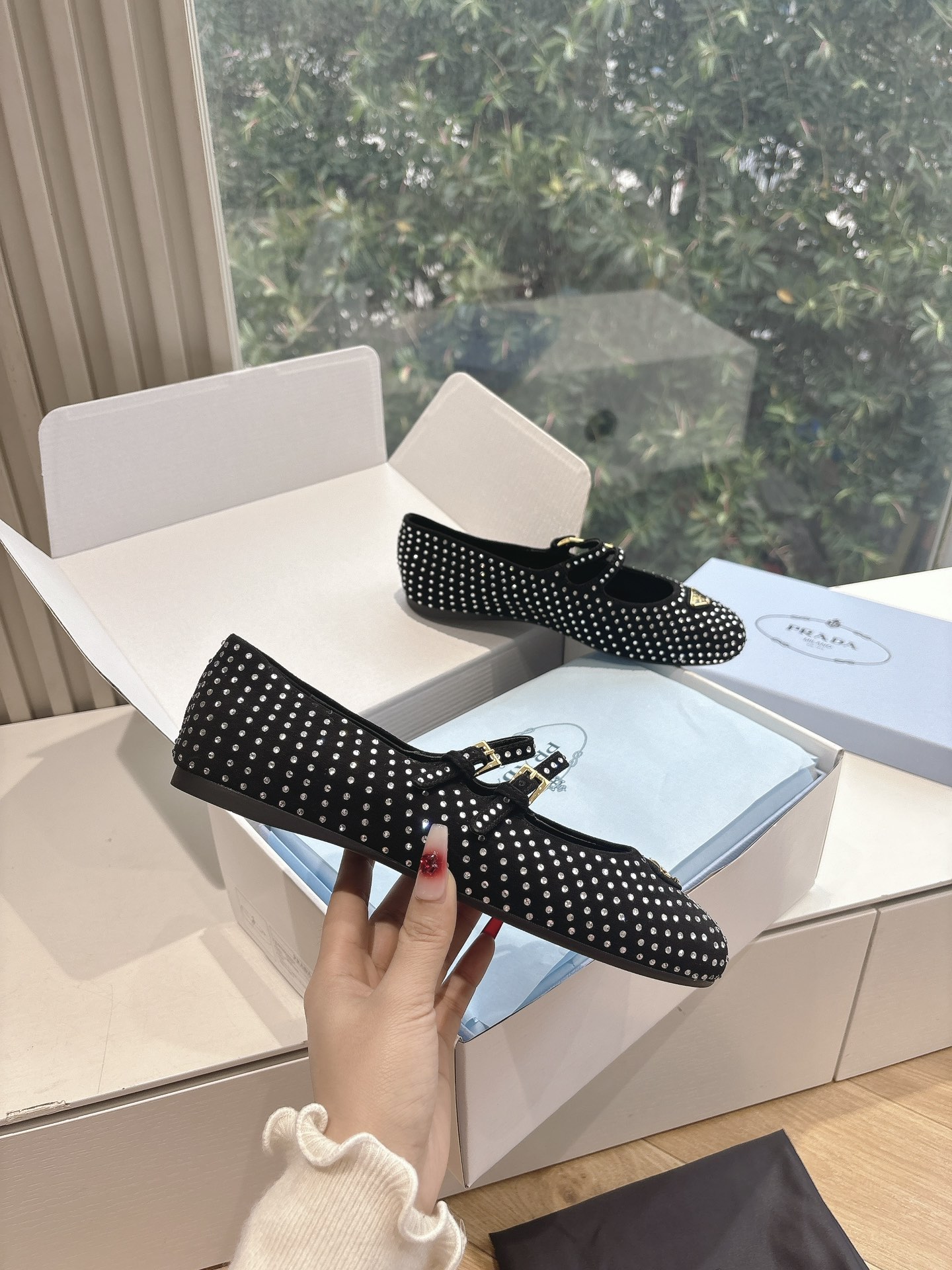 PRADA 프라다 플랫 슈즈 신발