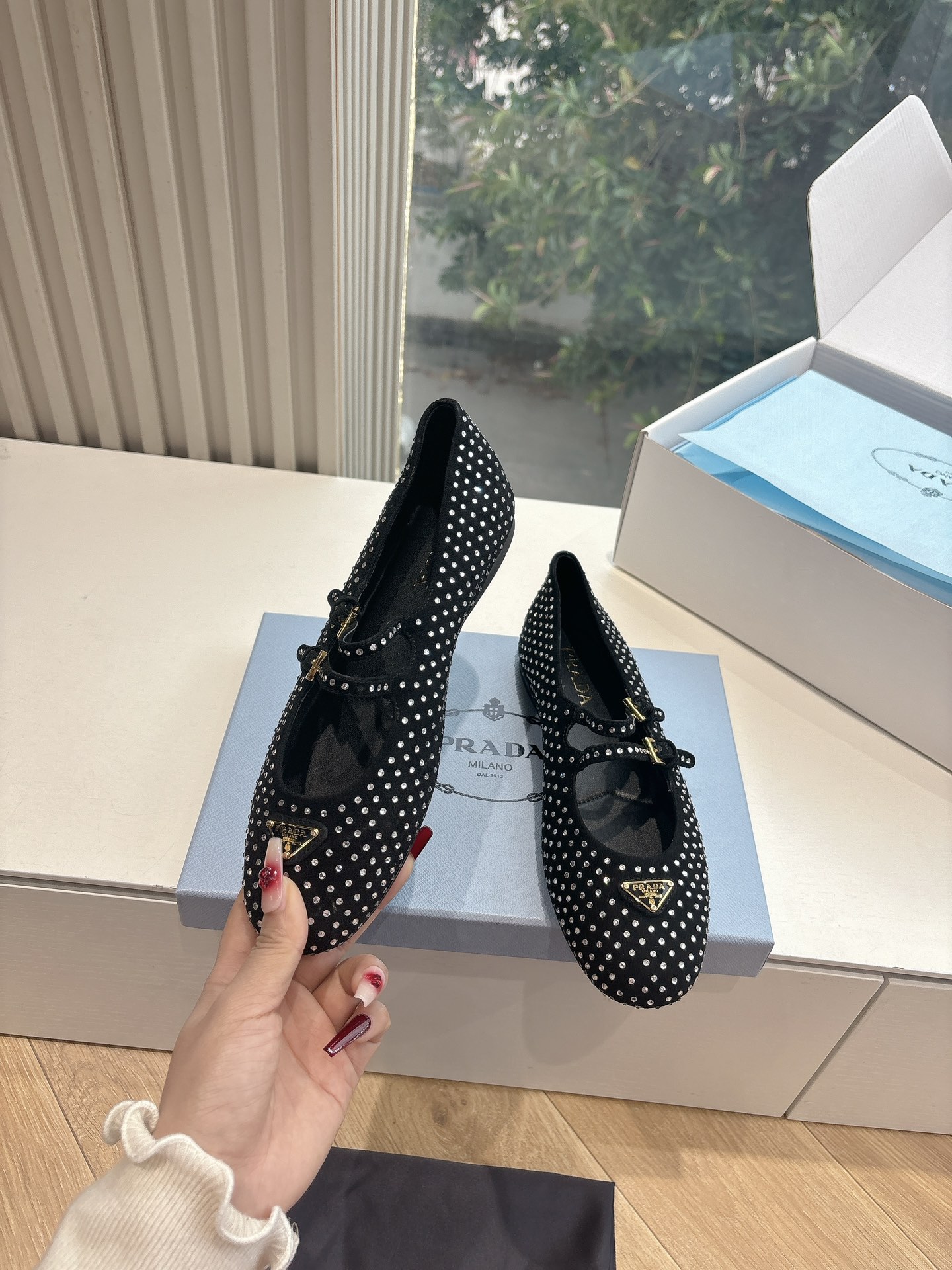 PRADA 프라다 플랫 슈즈 신발