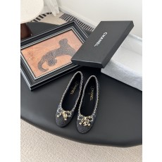 chanel 샤넬 25K 신상 체인 더블 C 통굽 단화 플랫 슈즈 신발