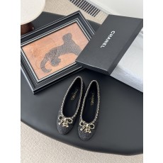 chanel 샤넬 25K 신상 체인 더블 C 통굽 단화 플랫 슈즈 신발