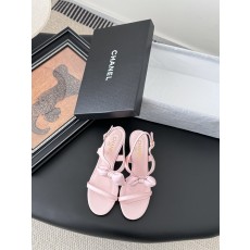 Chanel 샤넬 통굽 힐 샌들 구두 신발