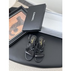 Chanel 샤넬 통굽 힐 샌들 구두 신발