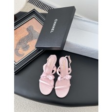 Chanel 샤넬 통굽 힐 샌들 구두 신발