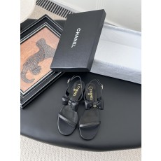 Chanel 샤넬 통굽 힐 샌들 구두 신발