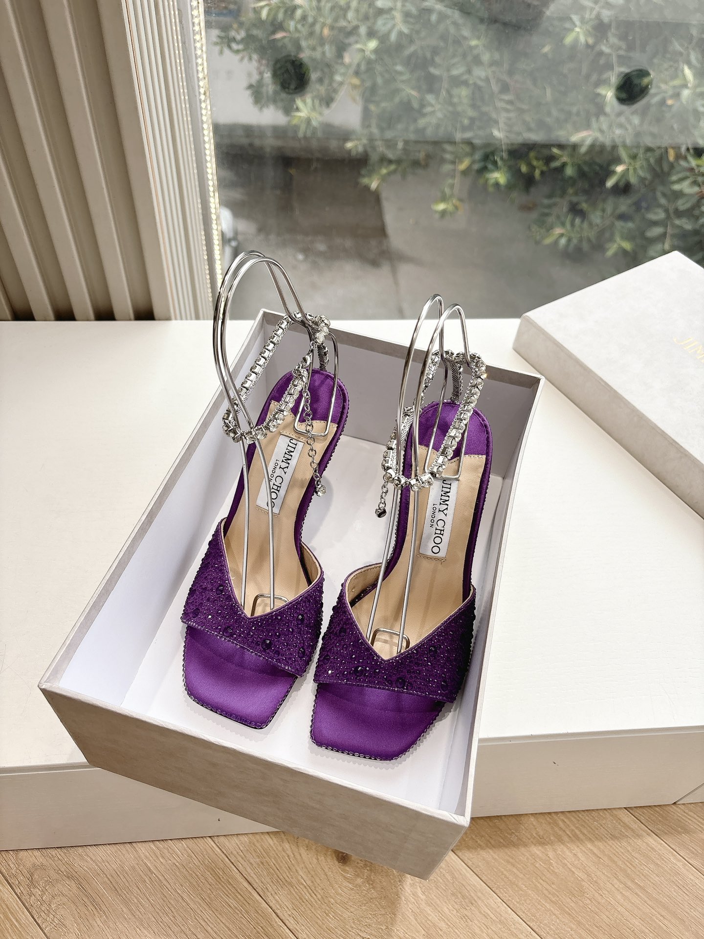 Jimmy Choo 지미추 오픈 토 힐 샌들 구두 신발