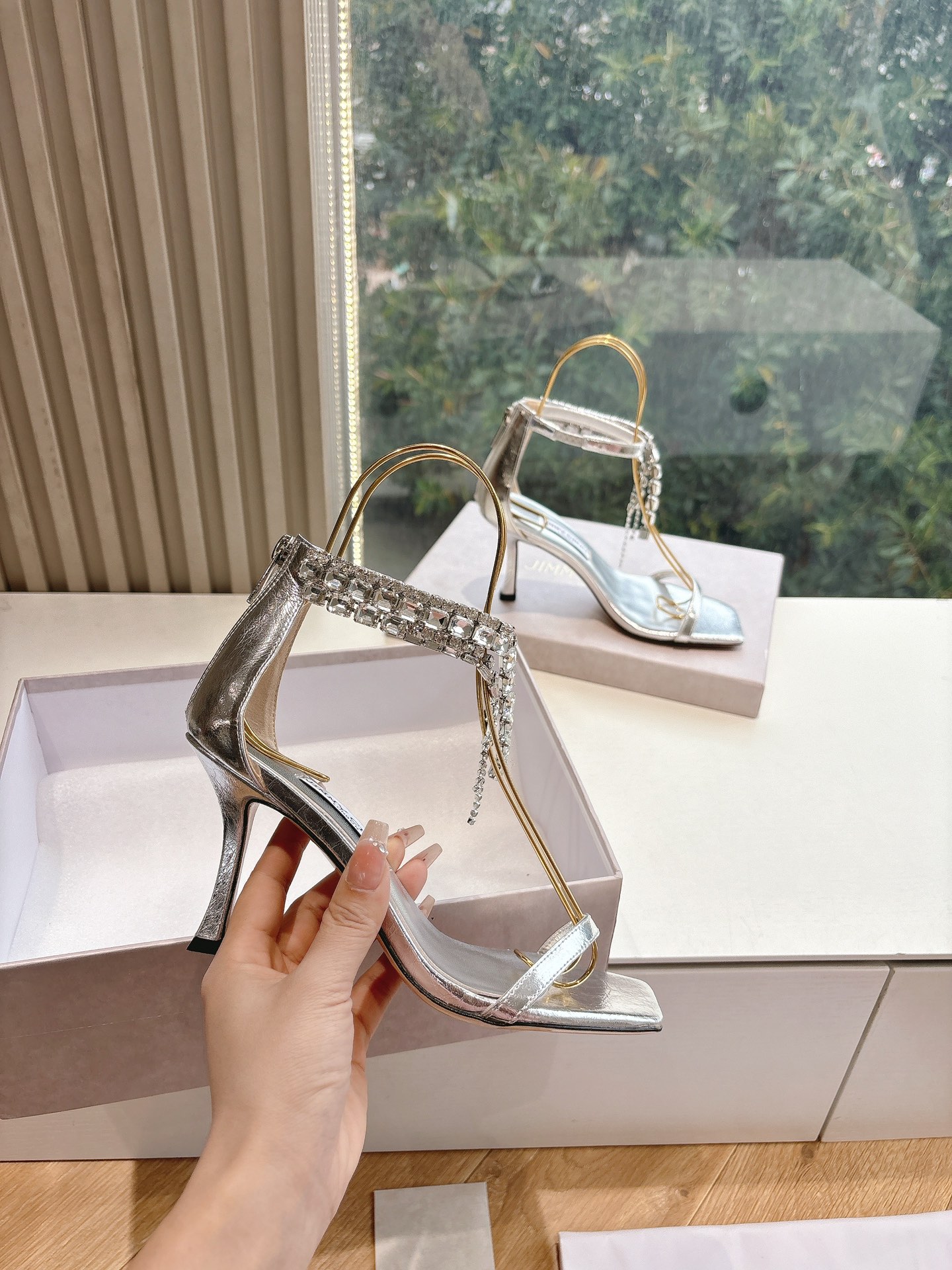 Jimmy Choo 지미추 가보시 펄 하이힐 웨딩 슈즈 구두 신발