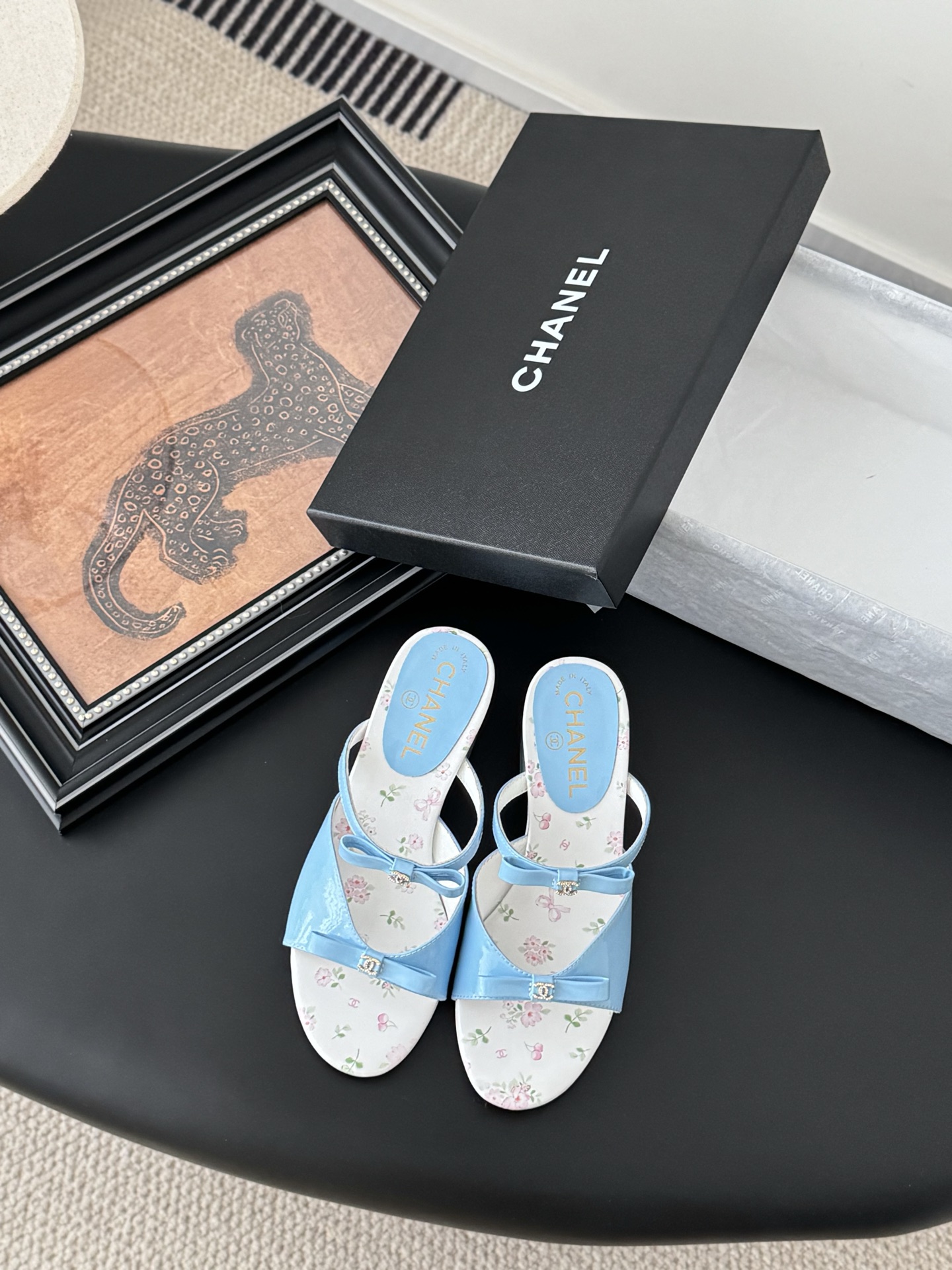 CHANEL 샤넬 통굽 샌들 슬리퍼 신발