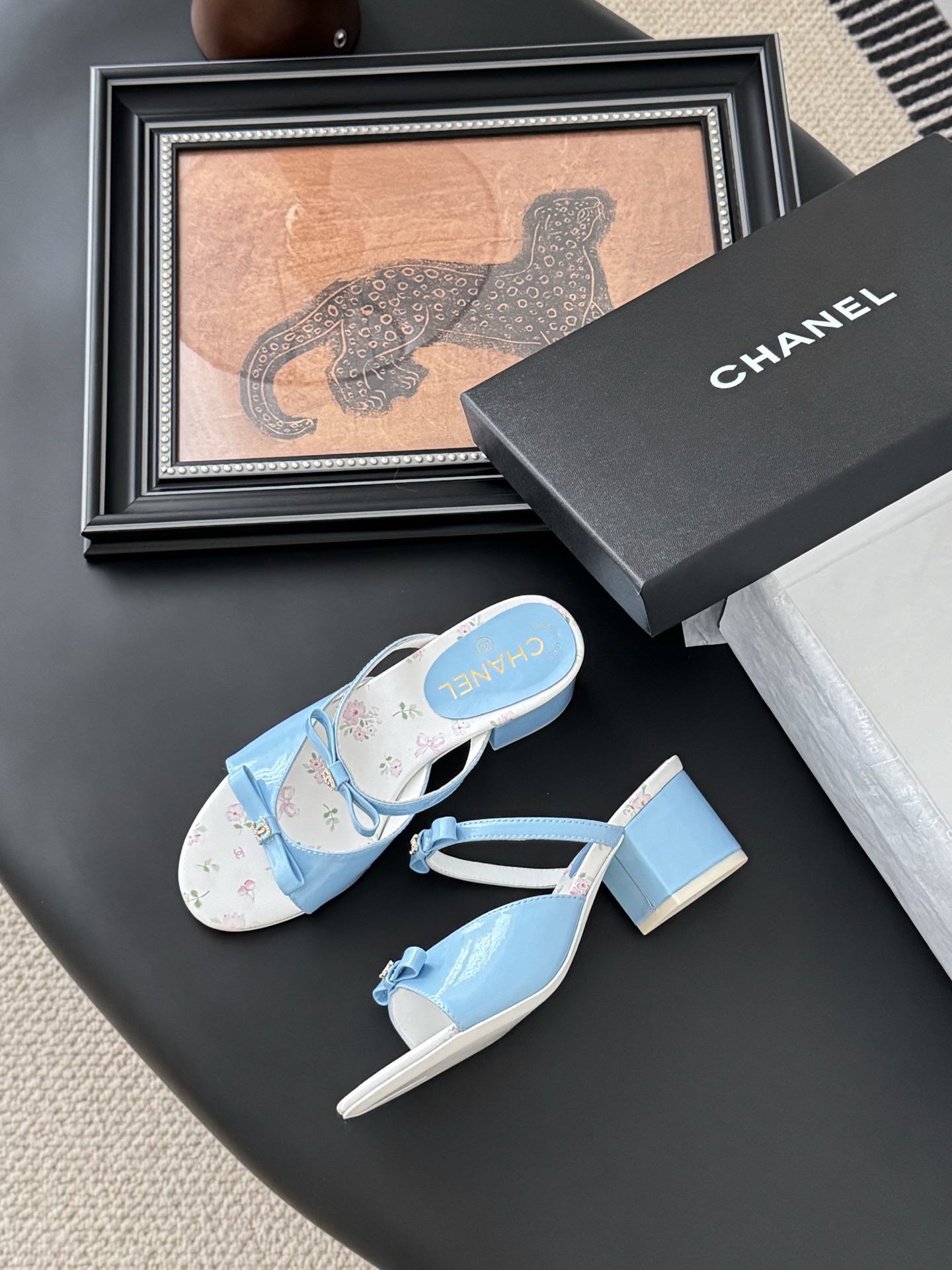 CHANEL 샤넬 통굽 샌들 슬리퍼 신발