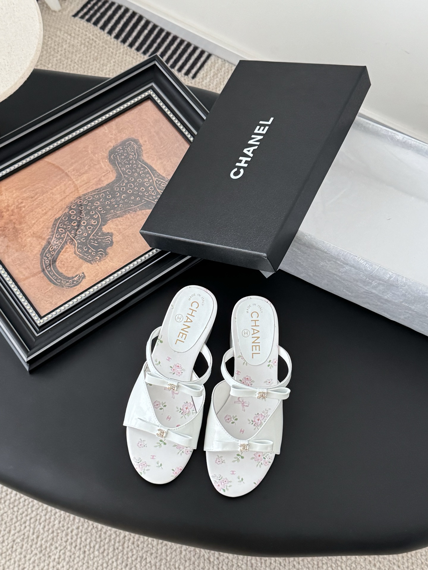 CHANEL 샤넬 통굽 샌들 슬리퍼 신발