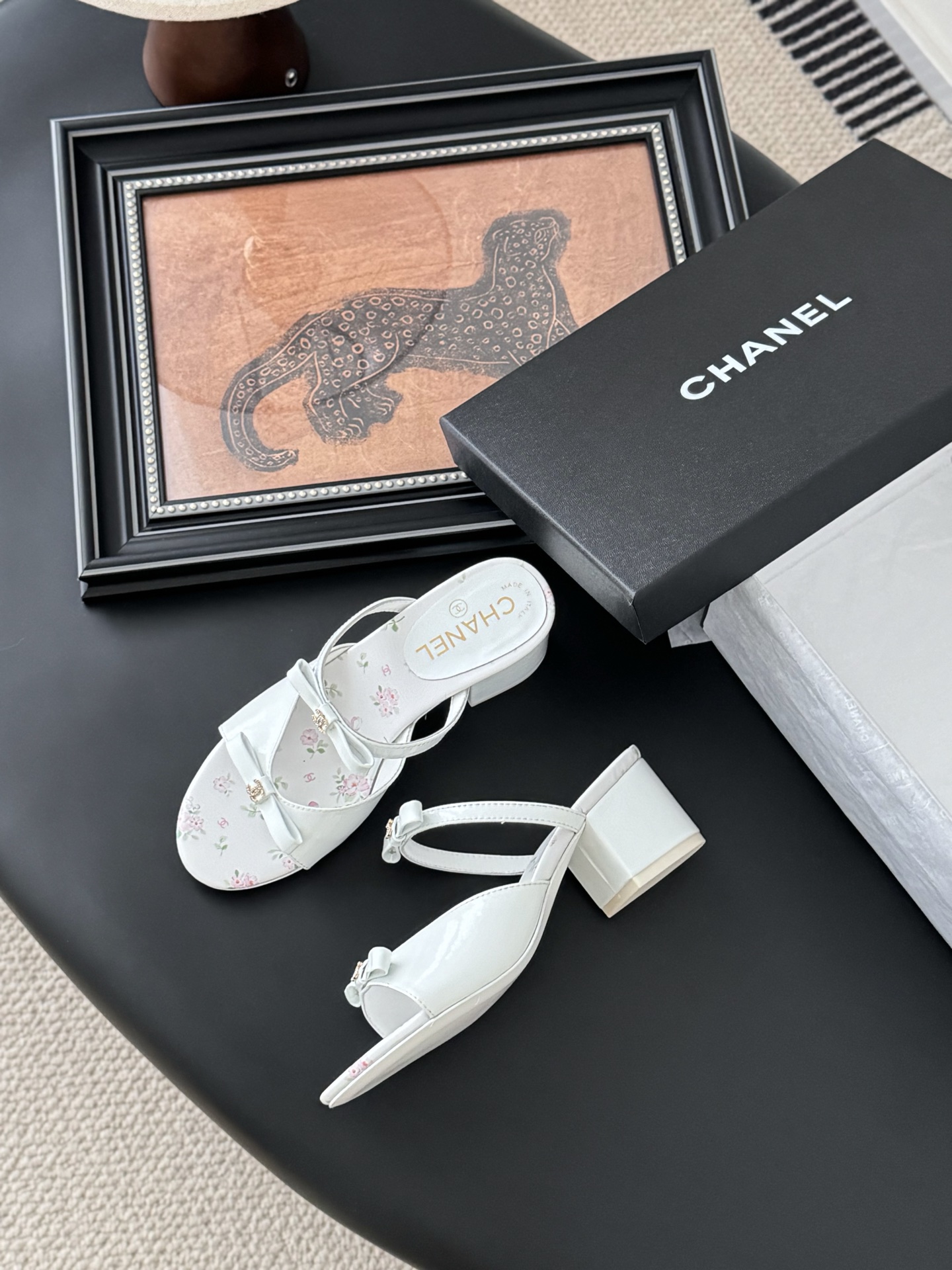 CHANEL 샤넬 통굽 샌들 슬리퍼 신발