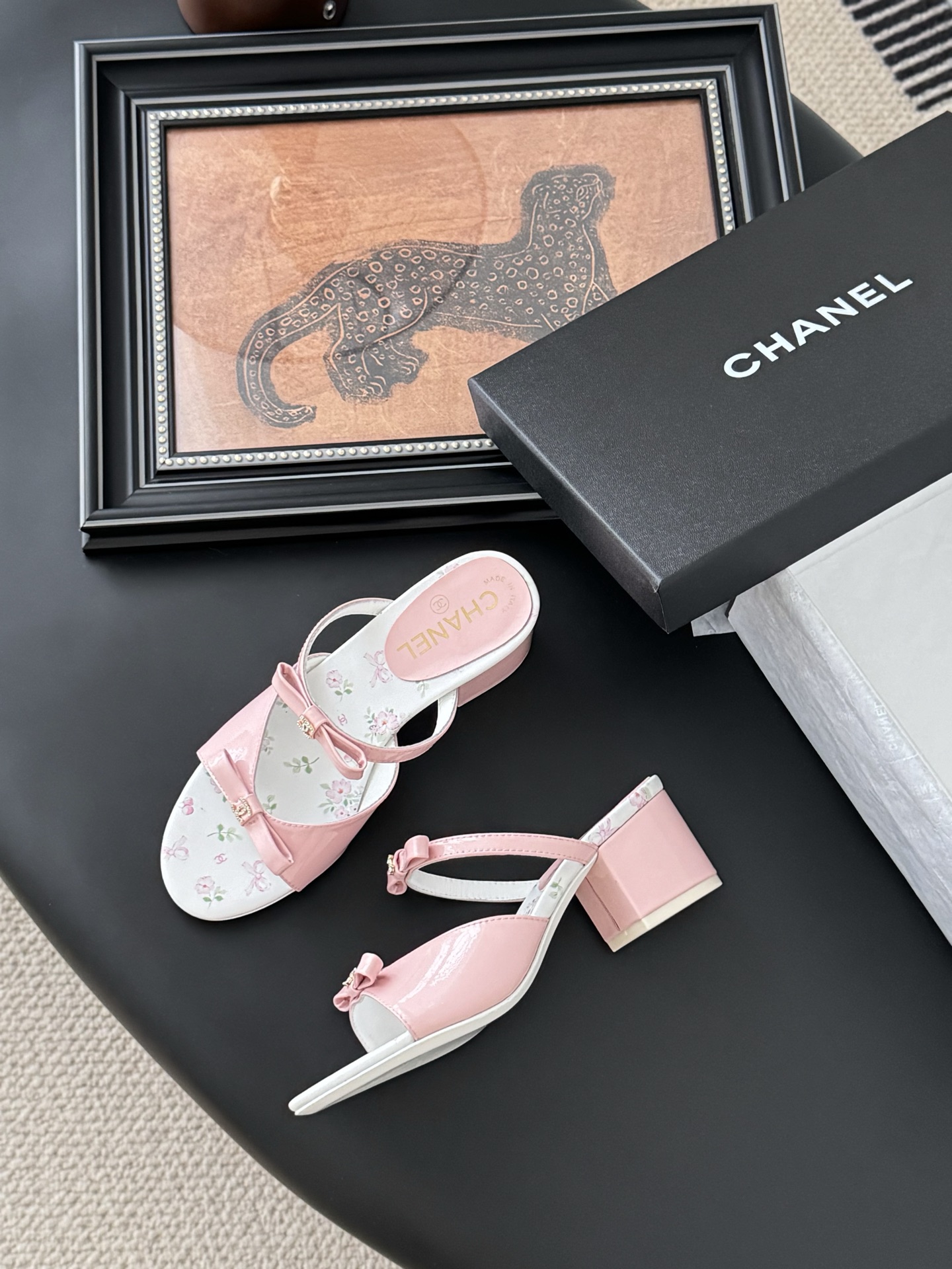 CHANEL 샤넬 통굽 샌들 슬리퍼 신발