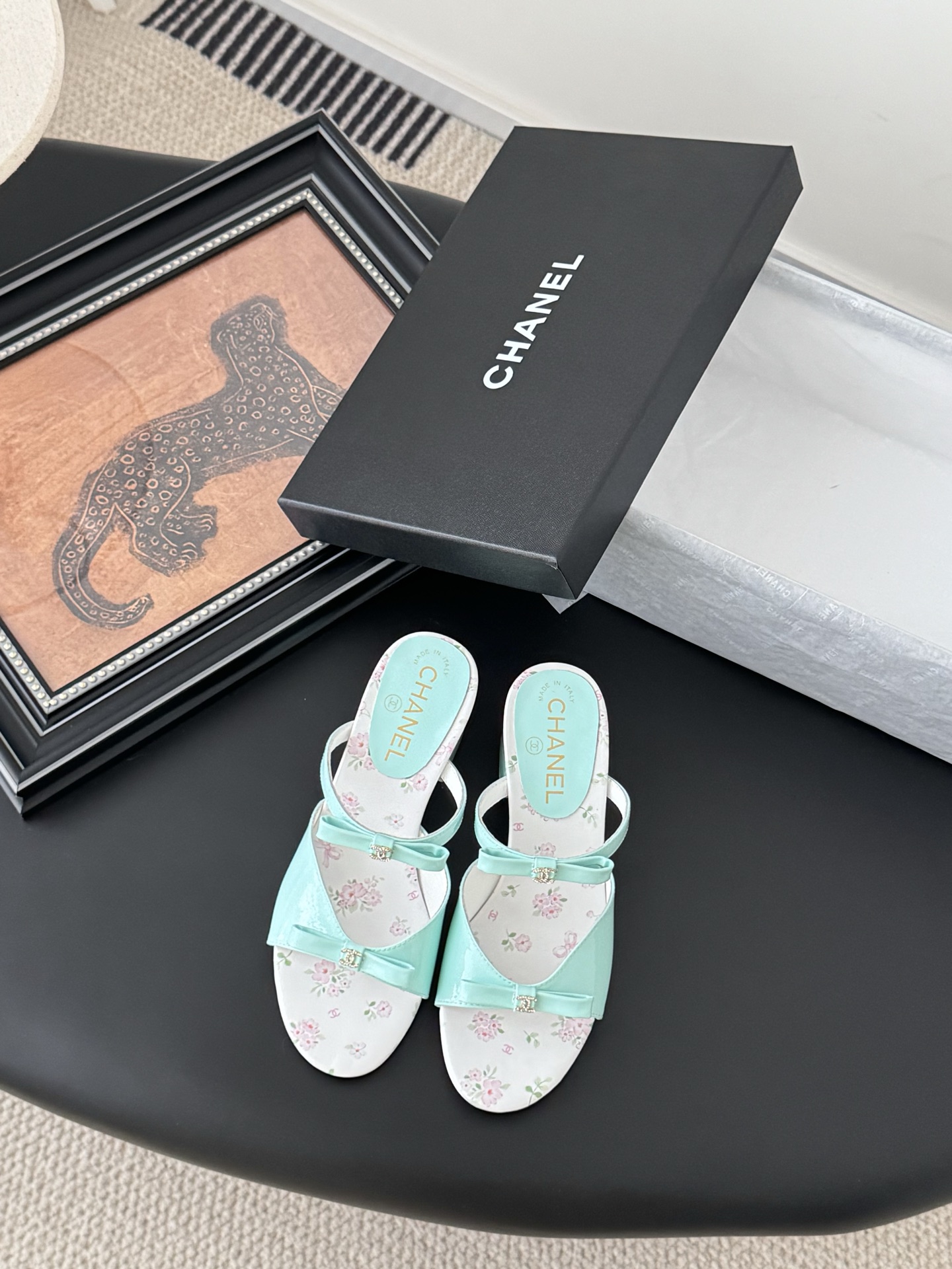 CHANEL 샤넬 통굽 샌들 슬리퍼 신발