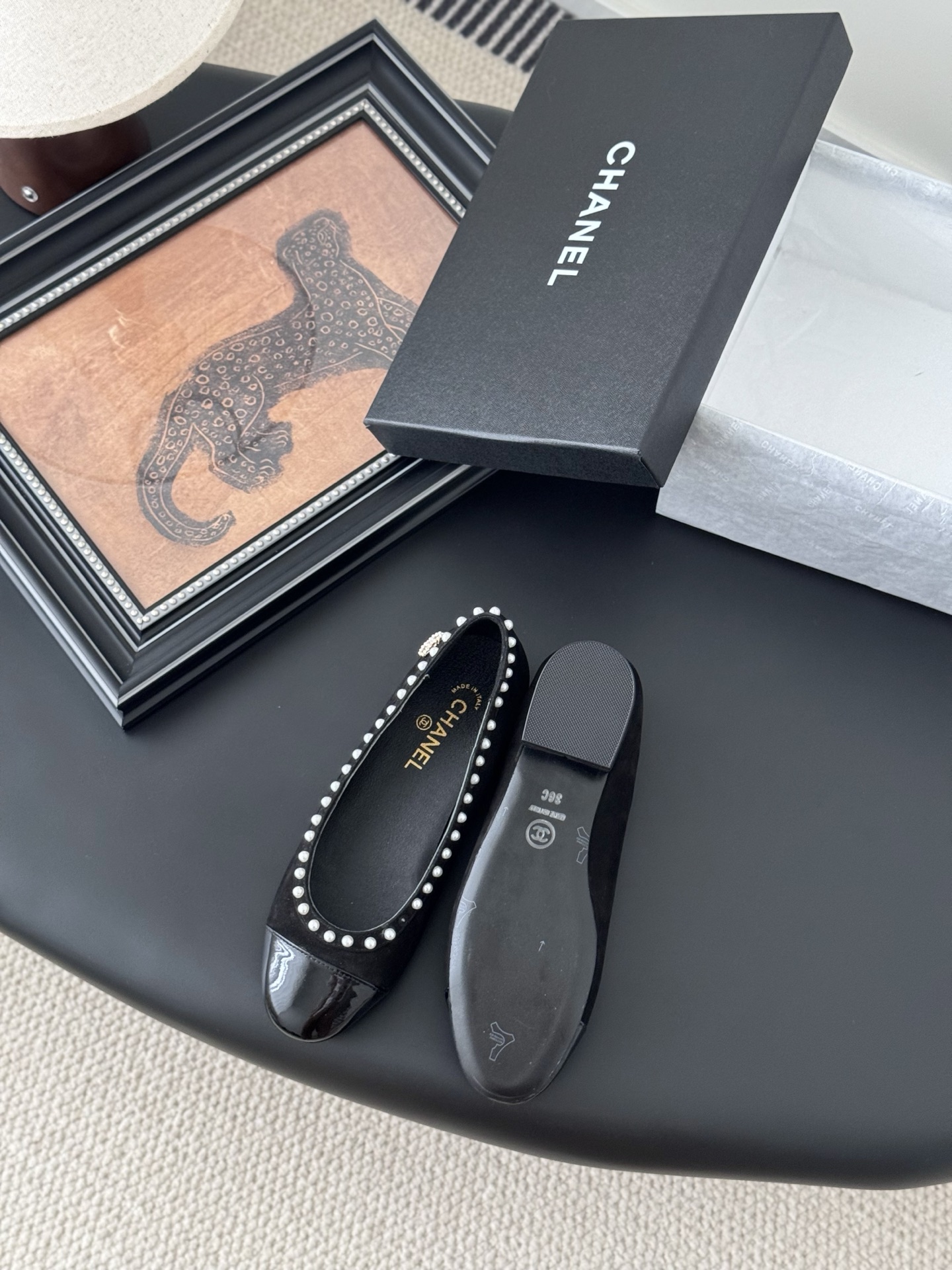 Chanel 샤넬 메리제인 플랫 슈즈 신발