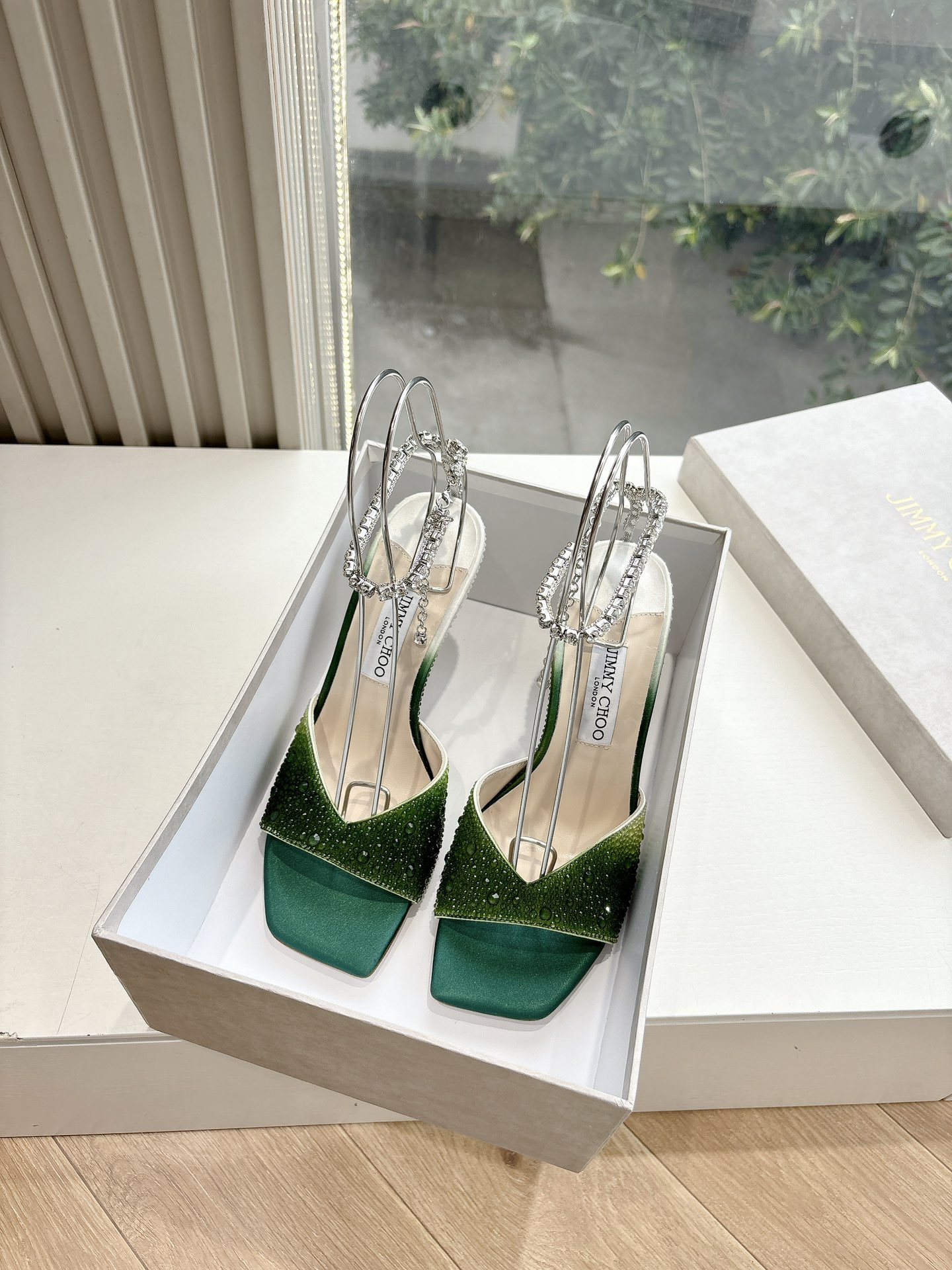 Jimmy Choo 지미추 오픈 토 힐 샌들 구두 신발