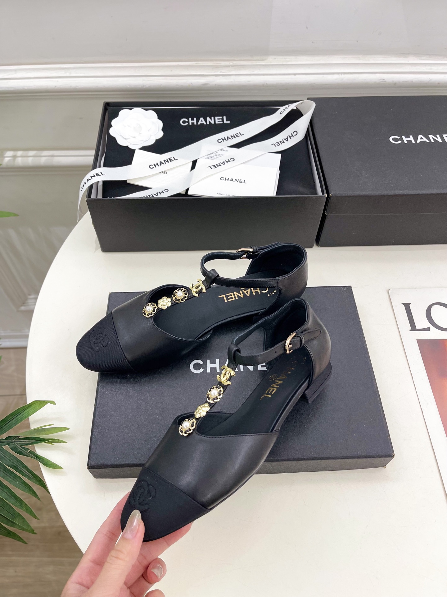 CHANEL 샤넬 플랫 슈즈 단화 신발