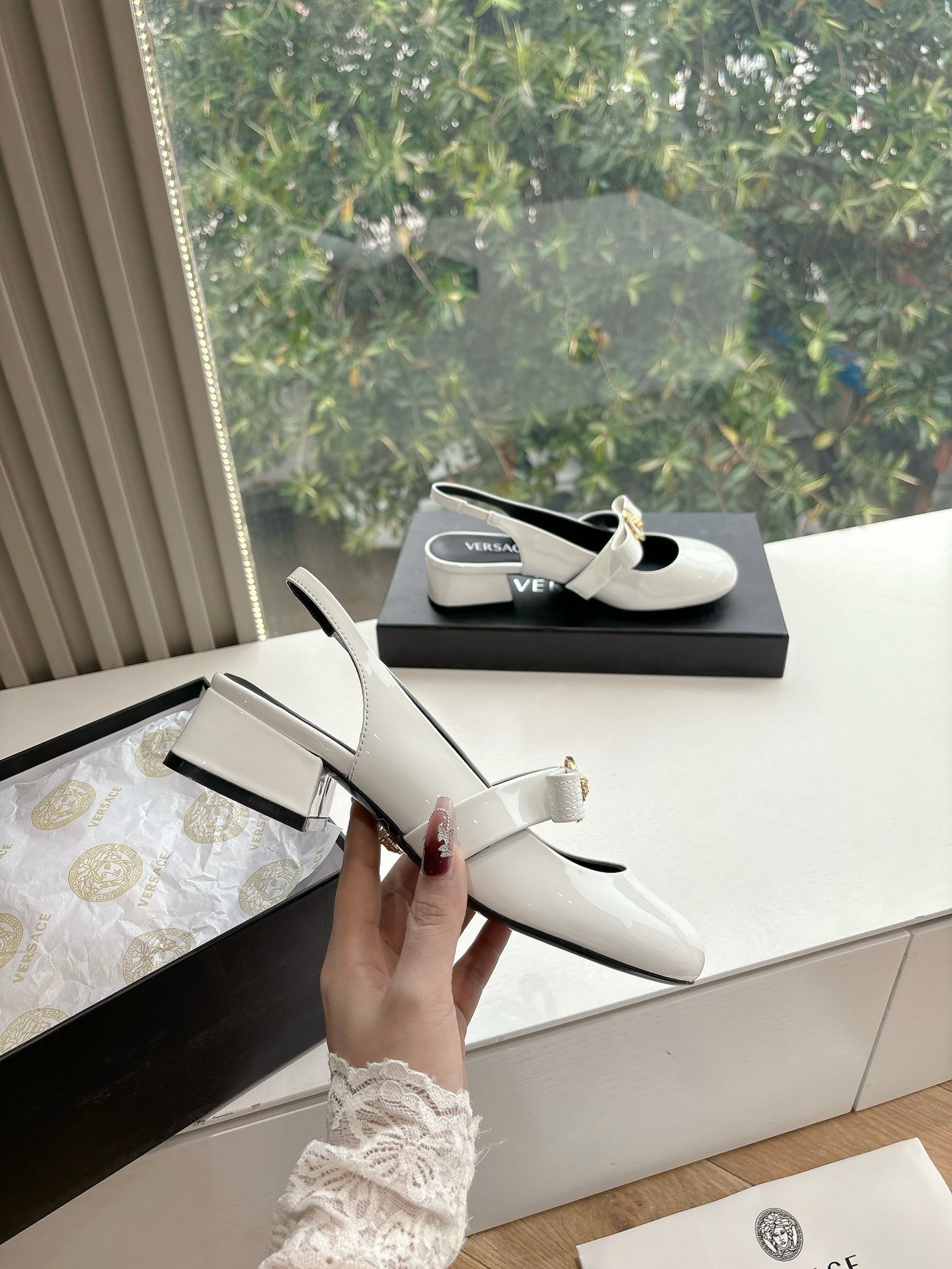 Versace 베르사체 힐 통굽 구두 신발