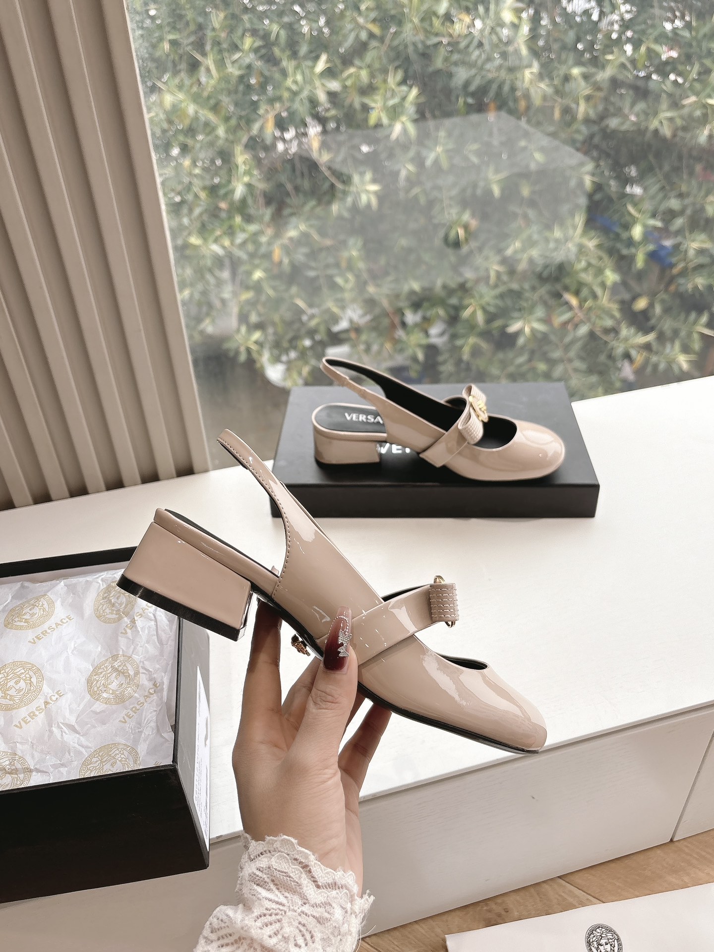 Versace 베르사체 힐 통굽 구두 신발