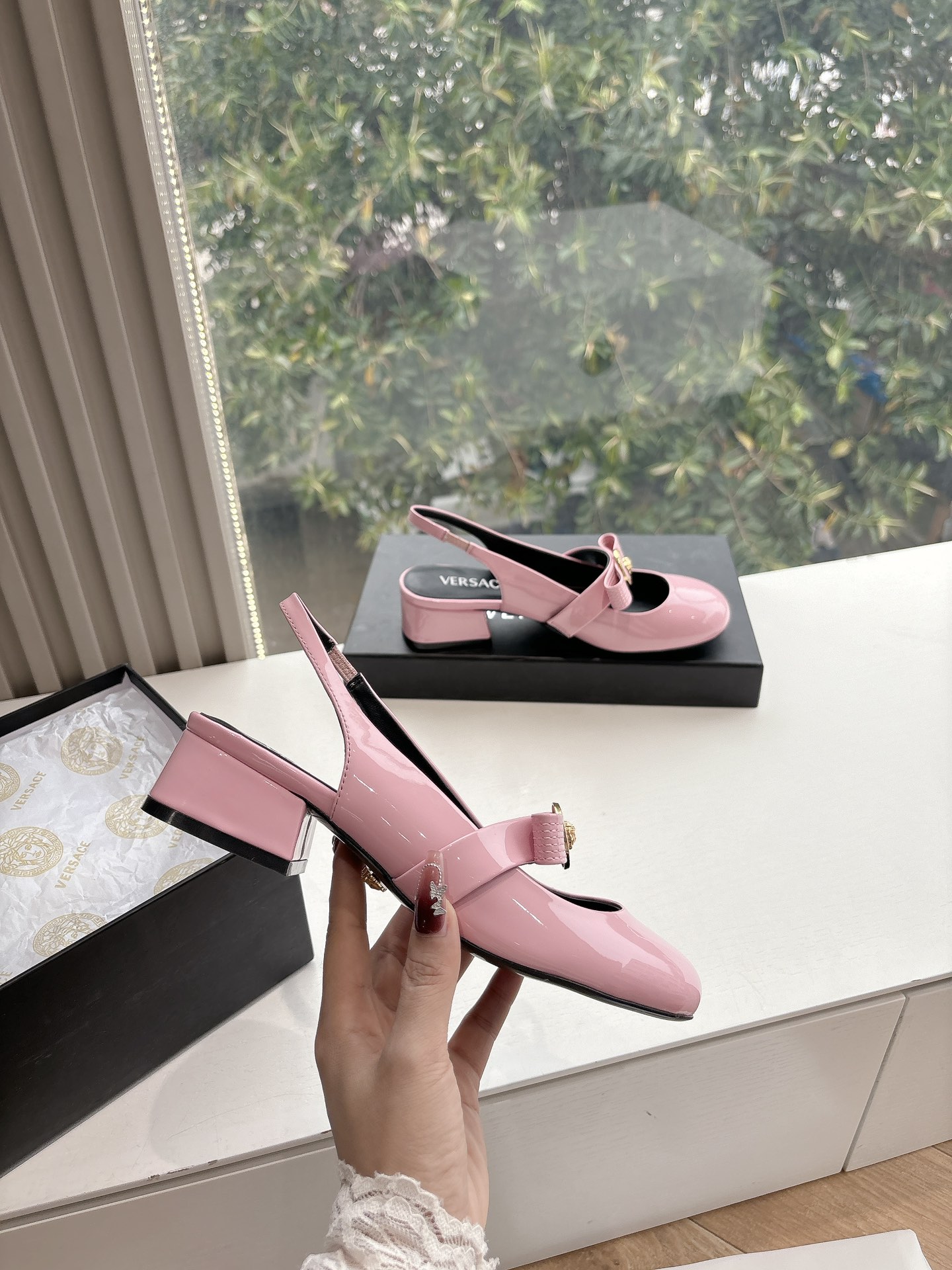 Versace 베르사체 힐 통굽 구두 신발