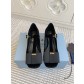 PRADA 프라다 통굽 힐 슈즈 구두 단화 신발