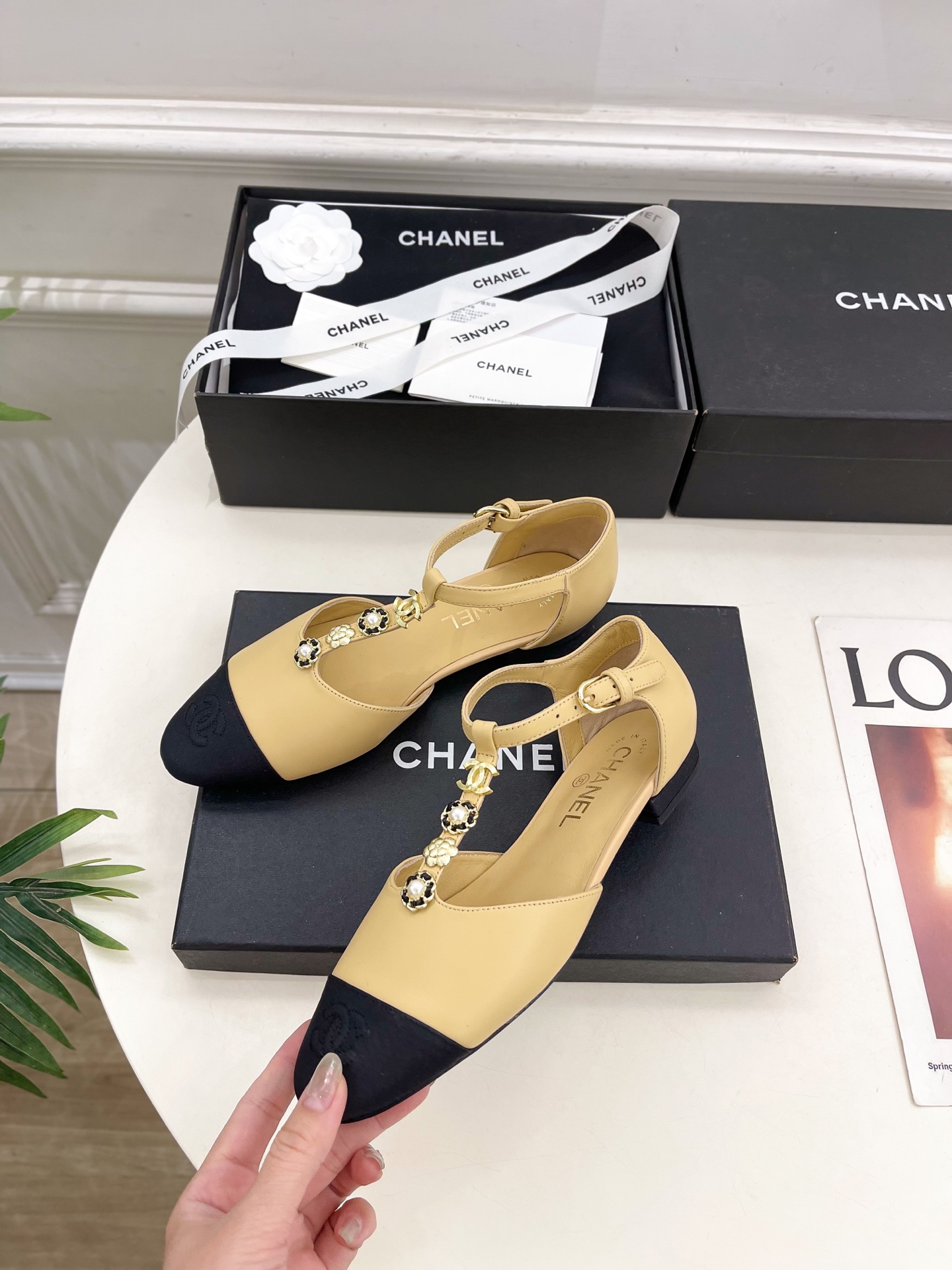 CHANEL 샤넬 플랫 슈즈 단화 신발