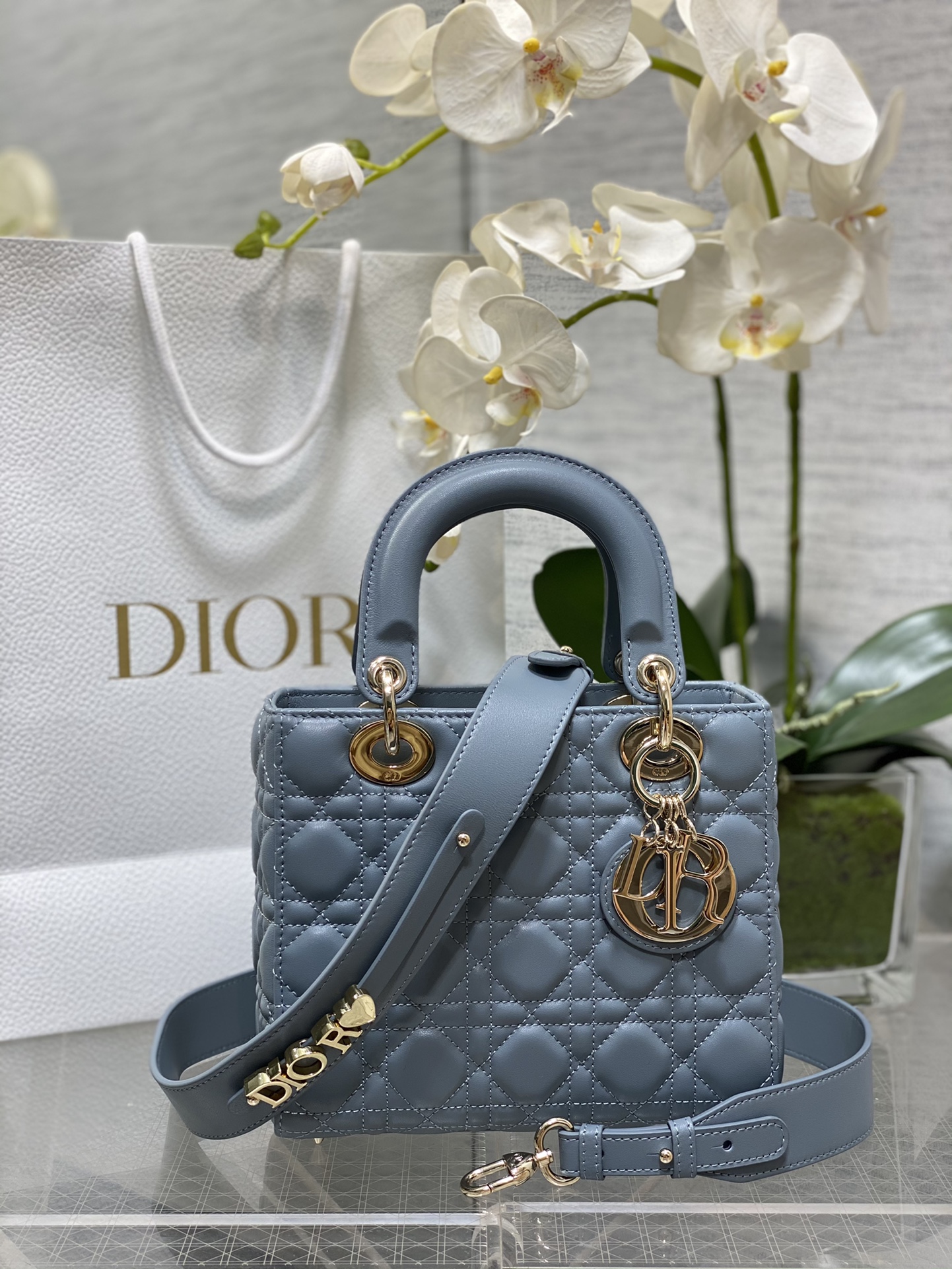 Dior CD Lady 디올 레이디 4칸 토트백 가방