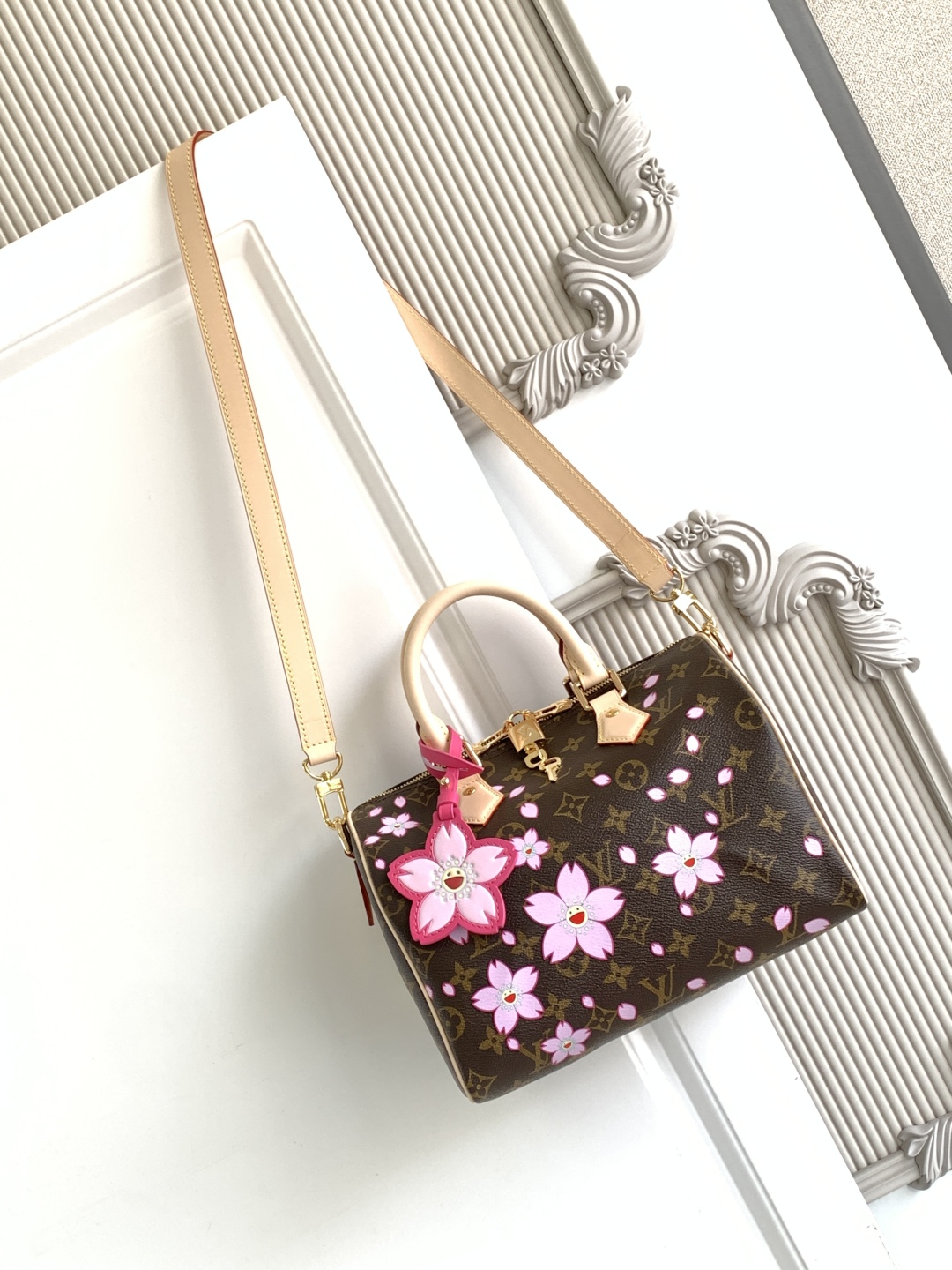 LV 루이비통 벚꽃 스피디 25 토트백 가방