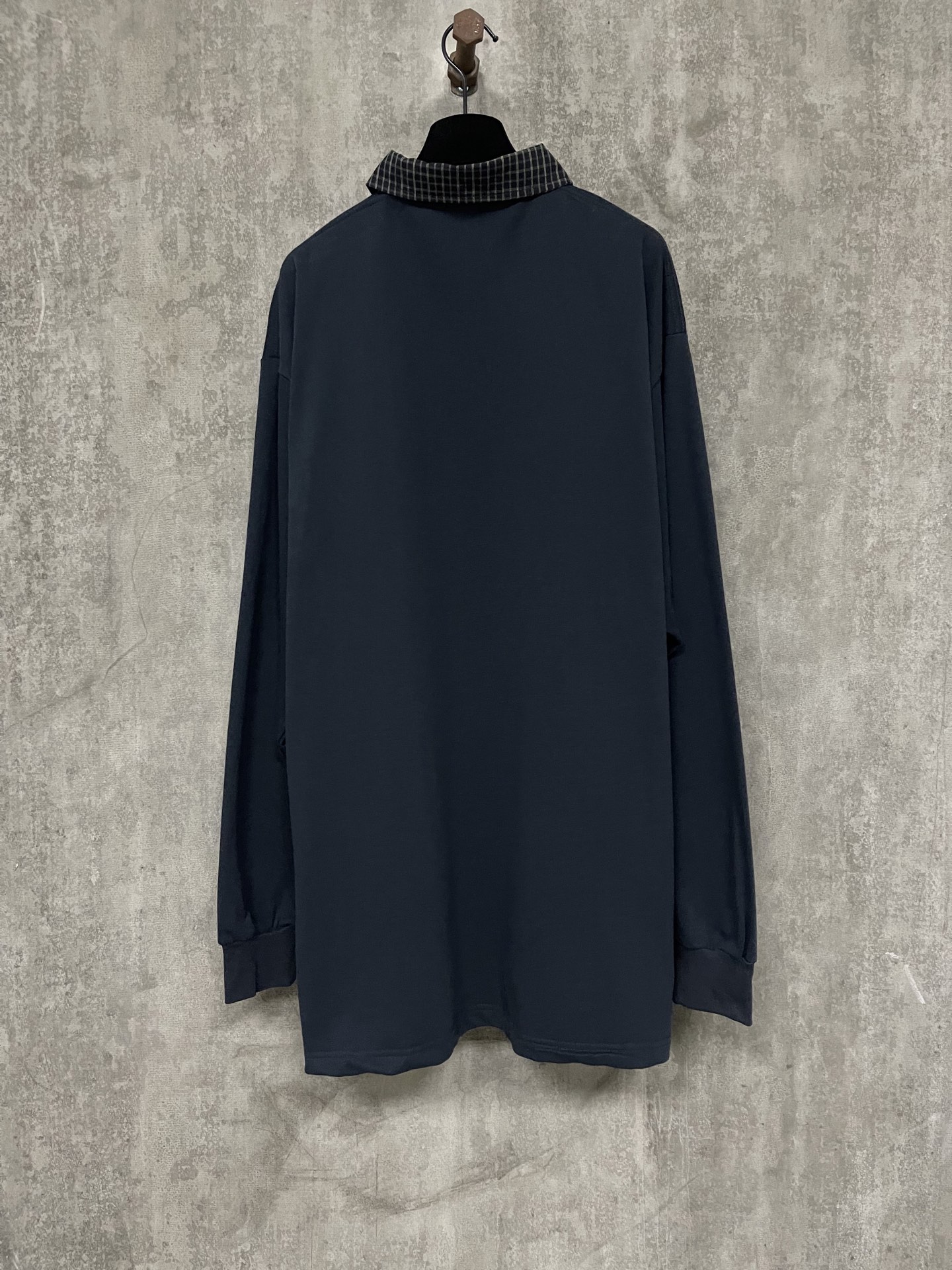 Balenciaga 발렌시아가 체크넥 긴팔 폴로 티셔츠 의류