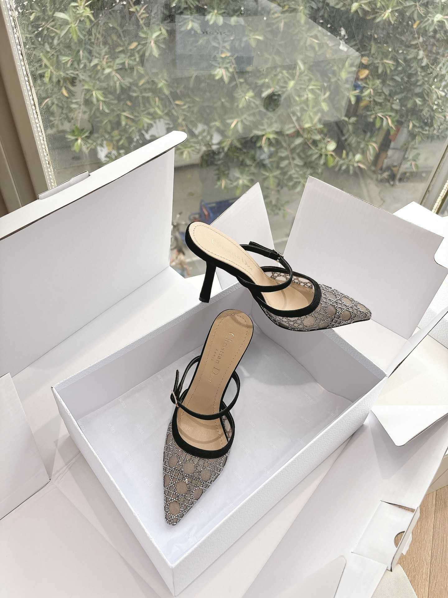 Dior CD 디올 힐 샌들 슬리퍼 신발