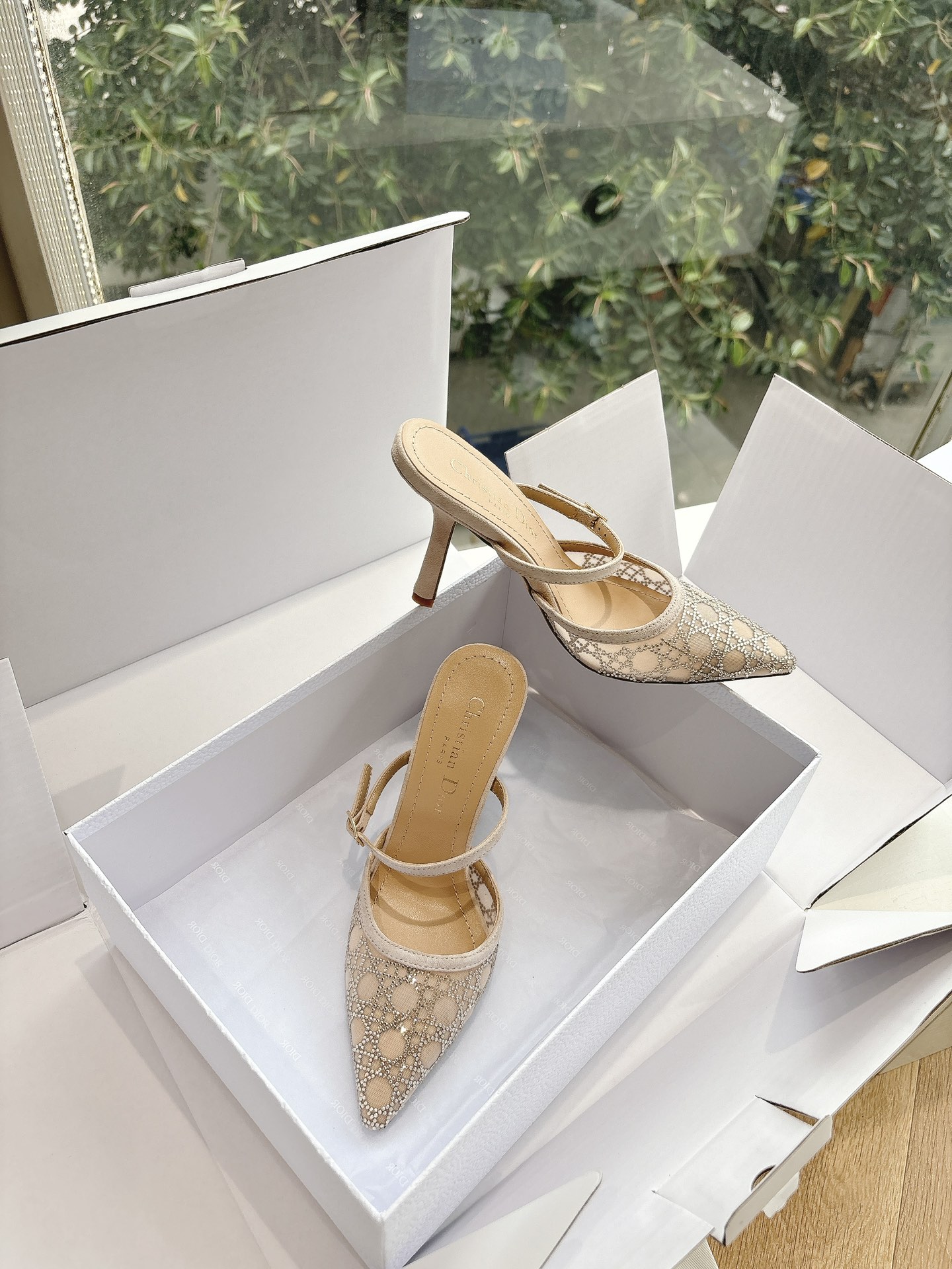 Dior CD 디올 힐 샌들 슬리퍼 신발