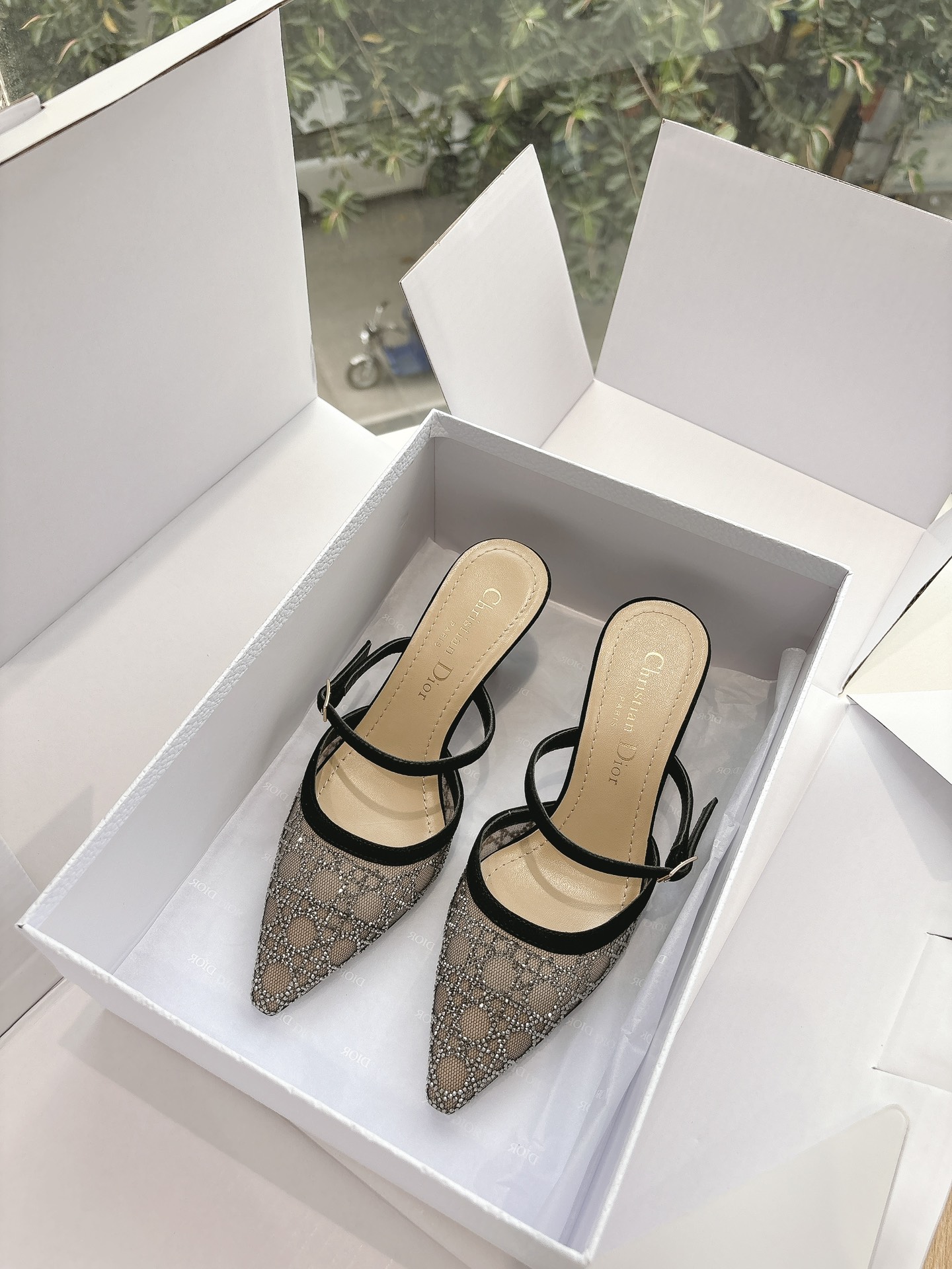 Dior CD 디올 힐 샌들 슬리퍼 신발