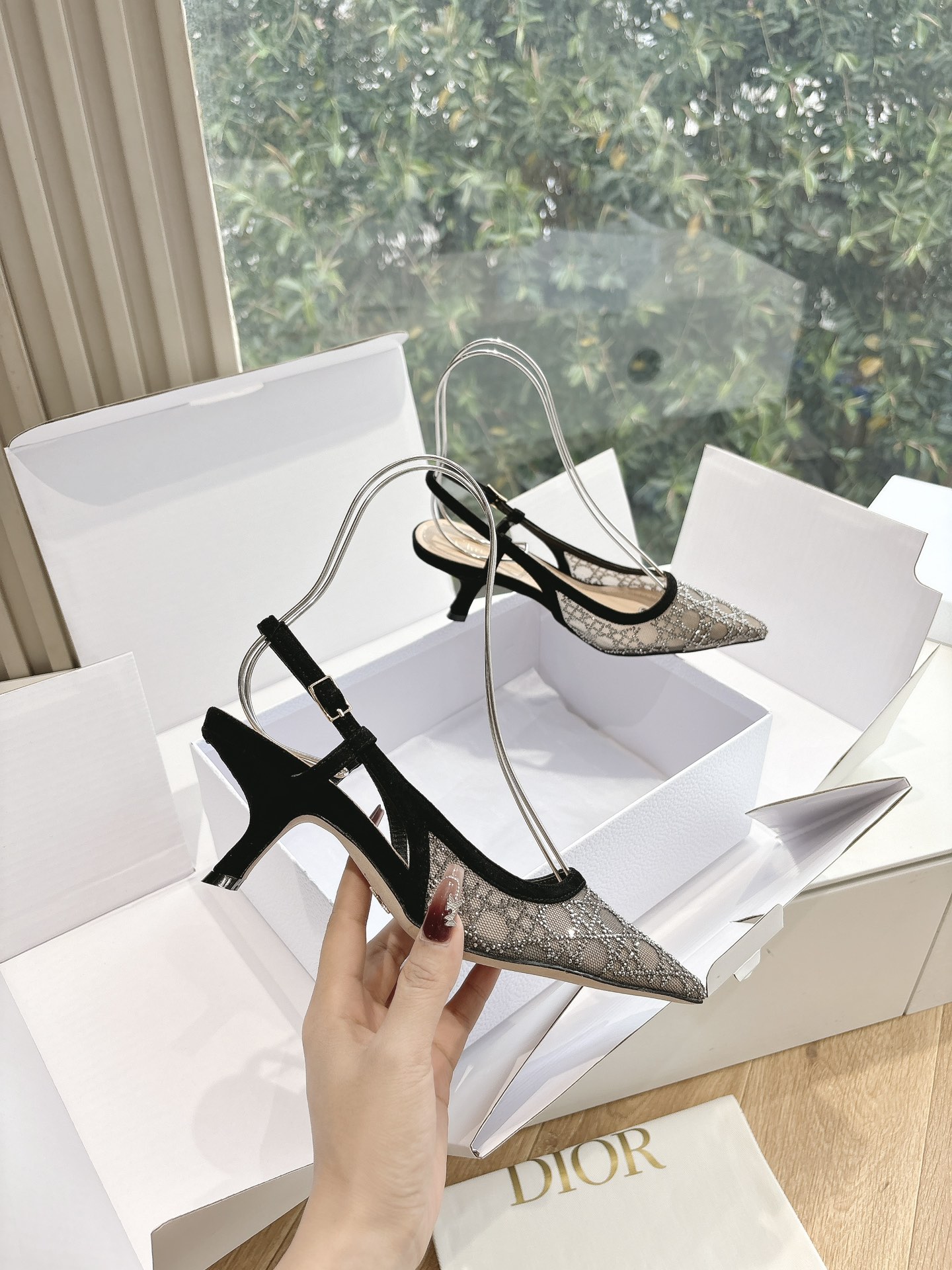 Dior CD 디올 힐 샌들 슬리퍼 신발