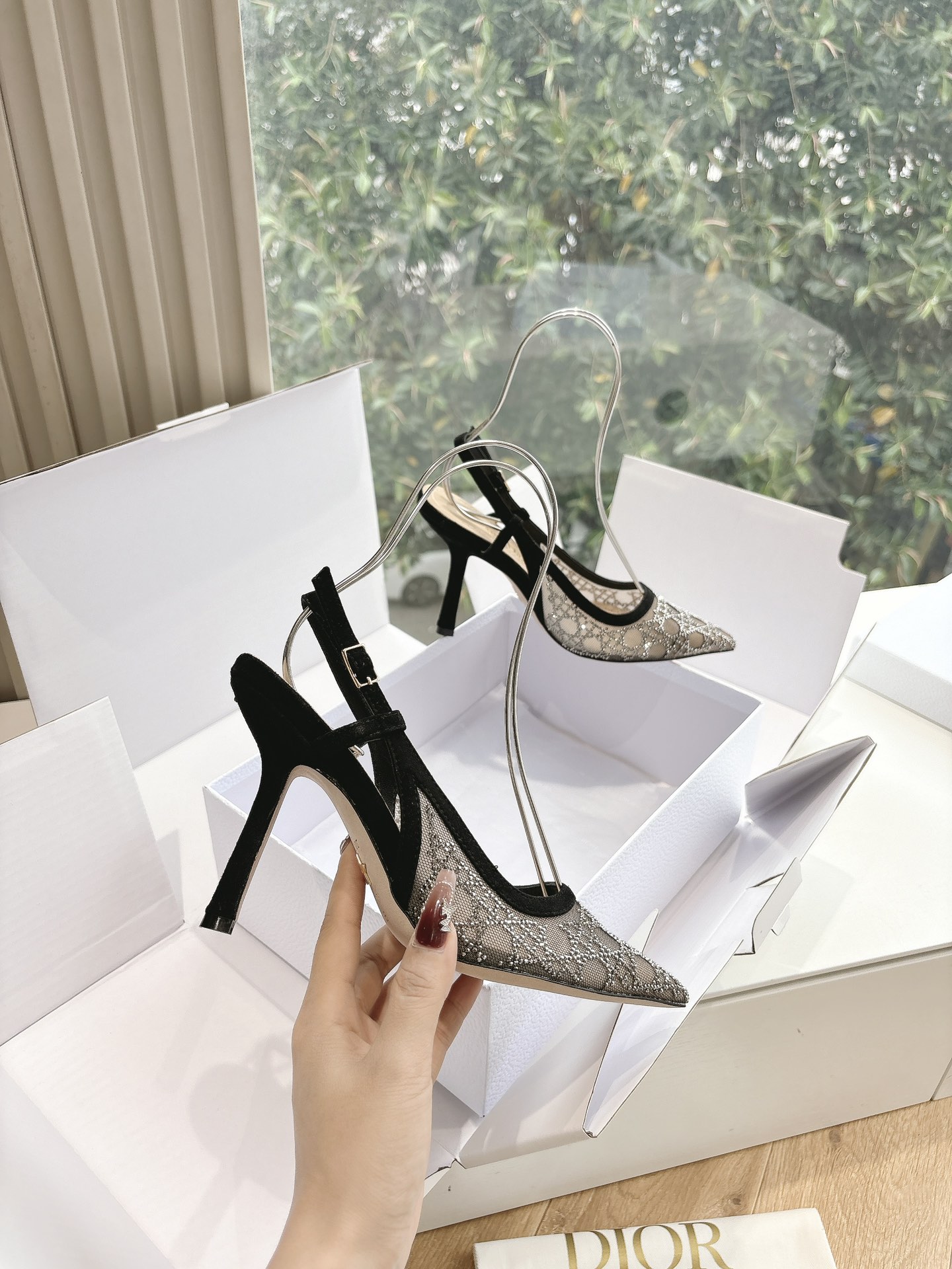 Dior CD 디올 힐 샌들 슬리퍼 신발