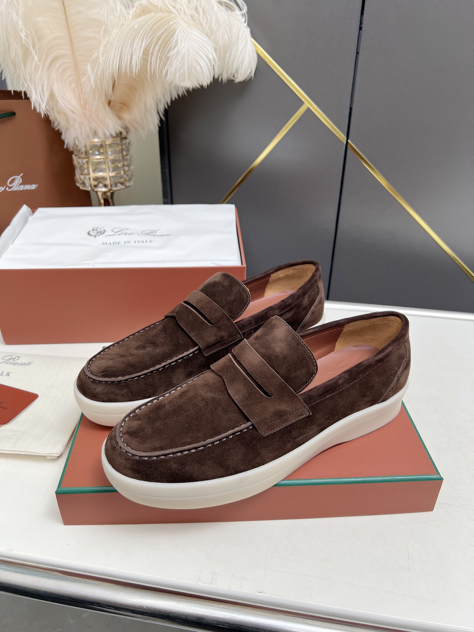 Loro Piana 로로피아나 로퍼 구두 신발