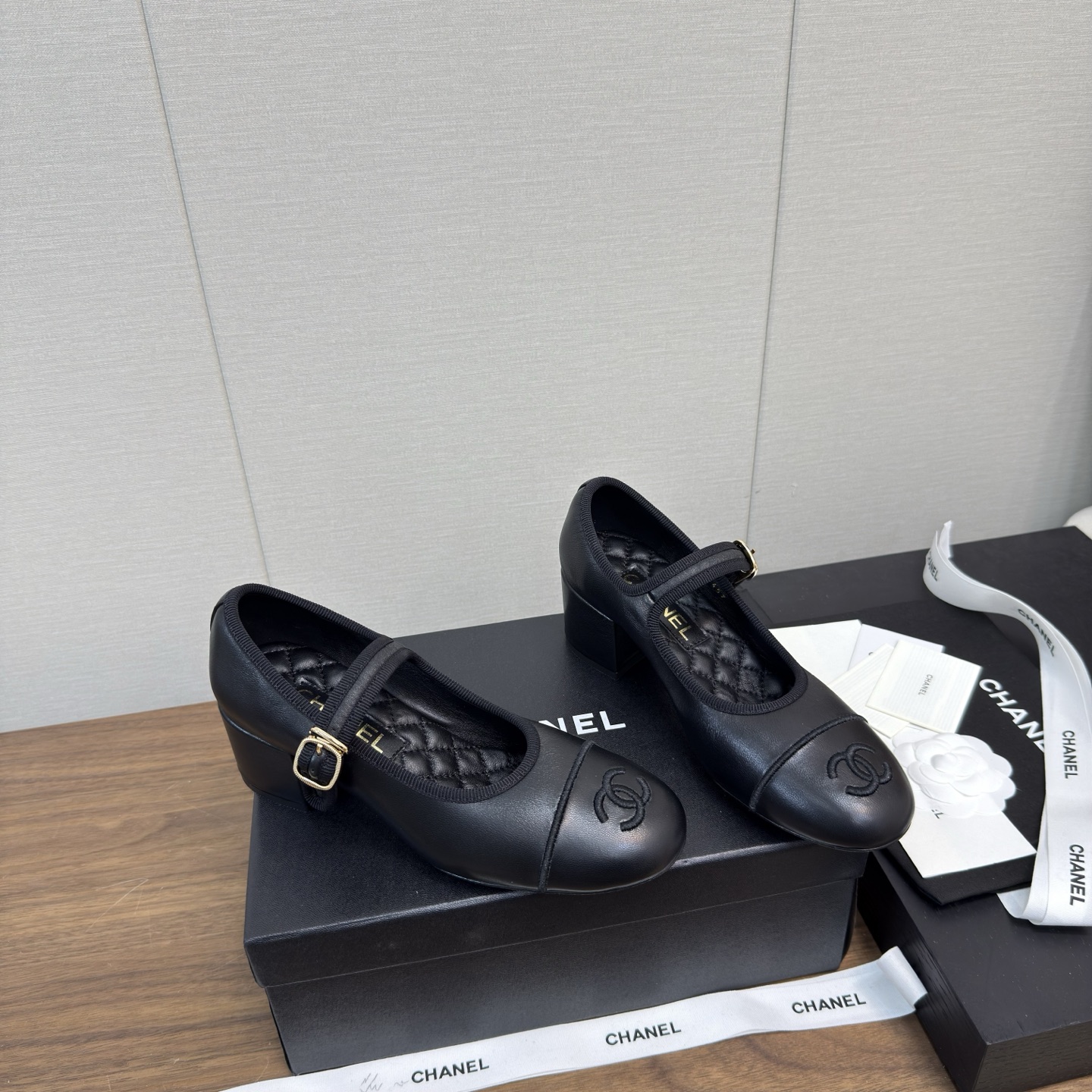 Chanel 25p 샤넬 메리제인 통굽 구두 신발