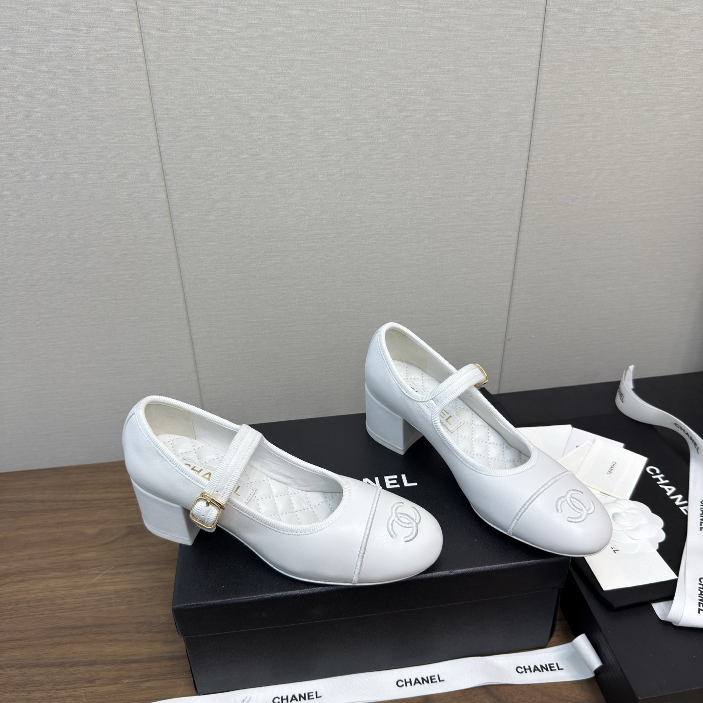 Chanel 25p 샤넬 메리제인 통굽 구두 신발