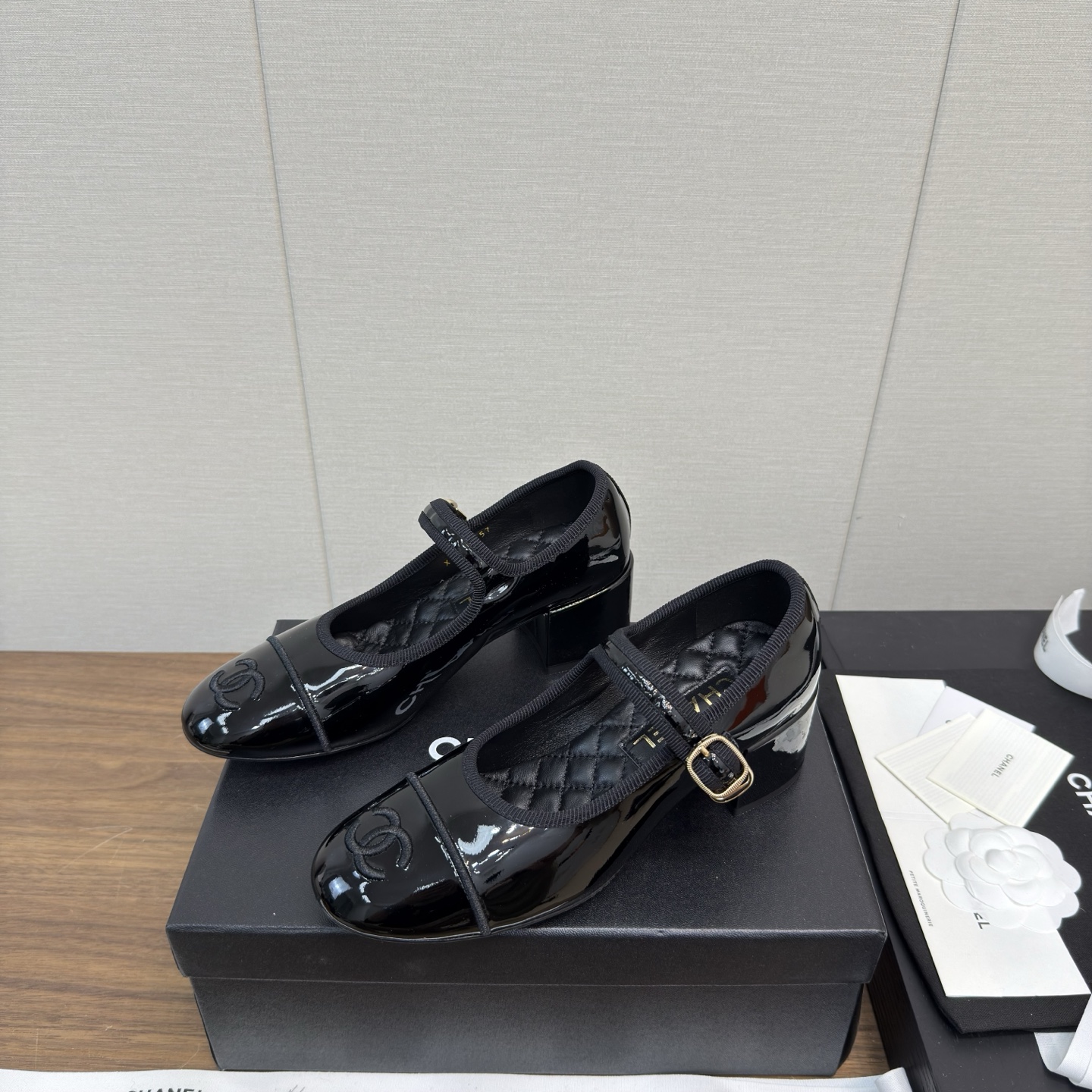 Chanel 25p 샤넬 메리제인 통굽 구두 신발