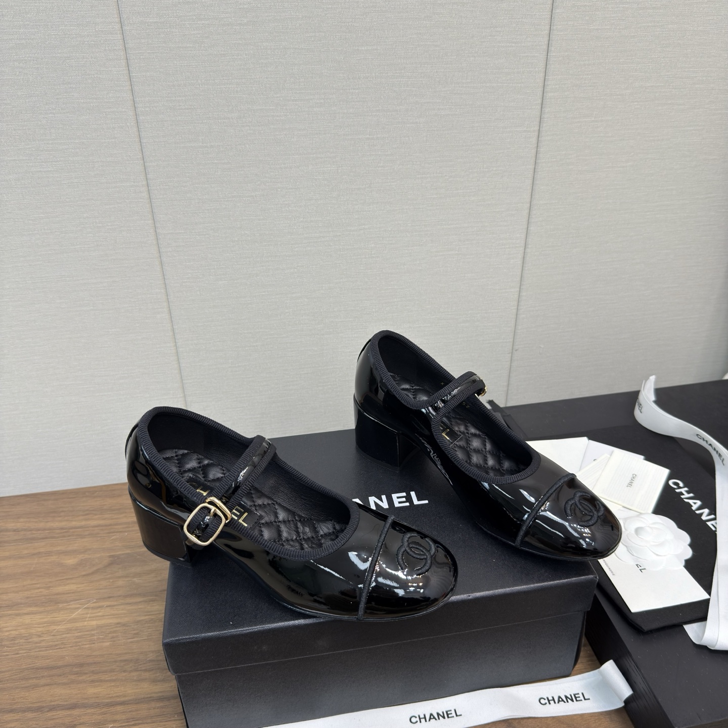 Chanel 25p 샤넬 메리제인 통굽 구두 신발