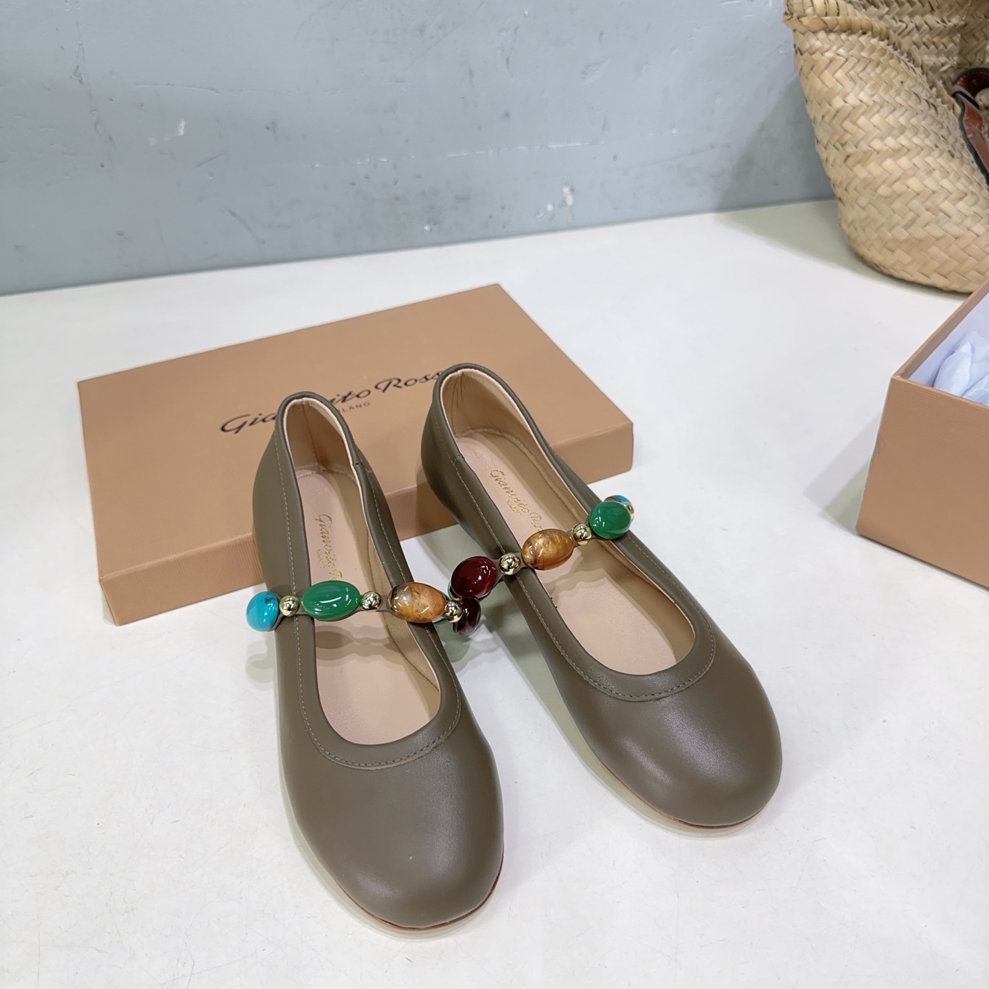 Gianvito Rossi 지안비토 로씨 플랫 슈즈 단화 신발