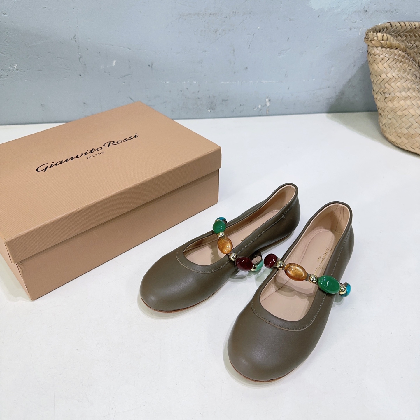 Gianvito Rossi 지안비토 로씨 플랫 슈즈 단화 신발