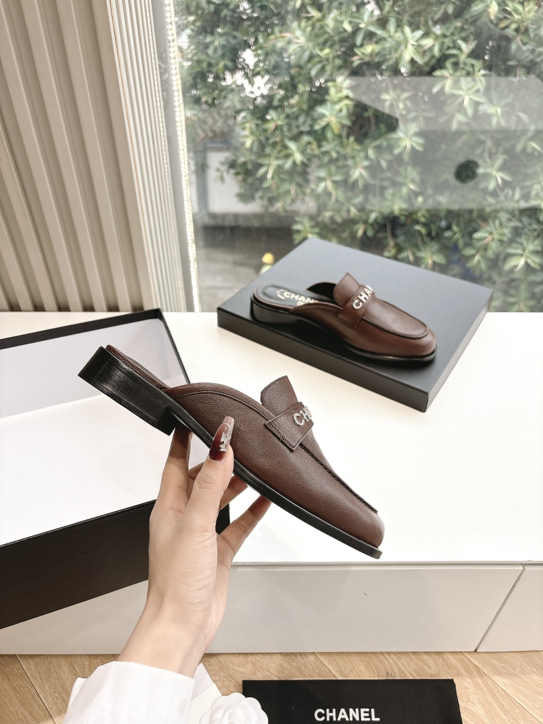 CHANEL 샤넬 뮬 로퍼 단화 슬리퍼 샌들 신발