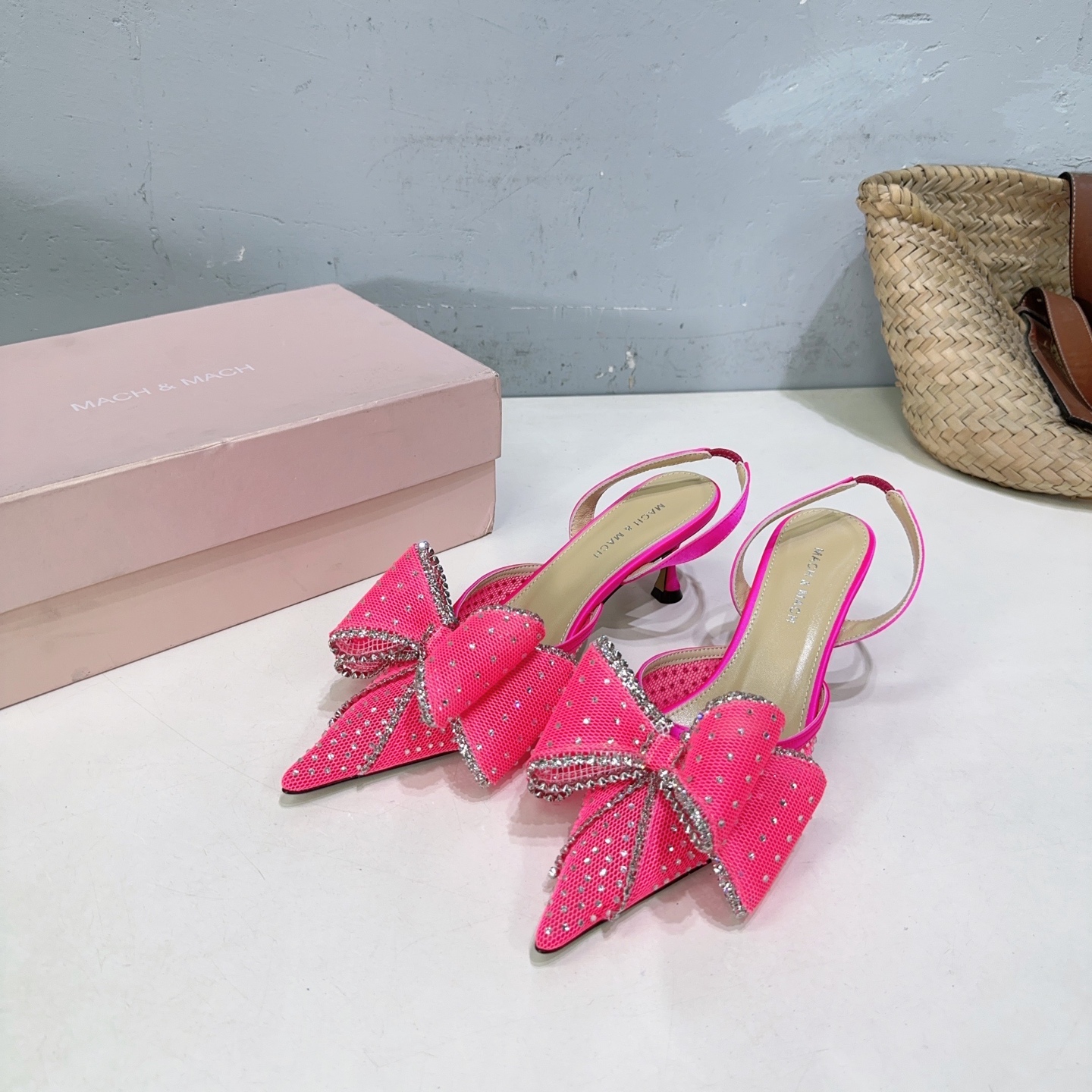 mach&mach 마하안마하 스틸레토 뒷굽 샌들 구두 신발