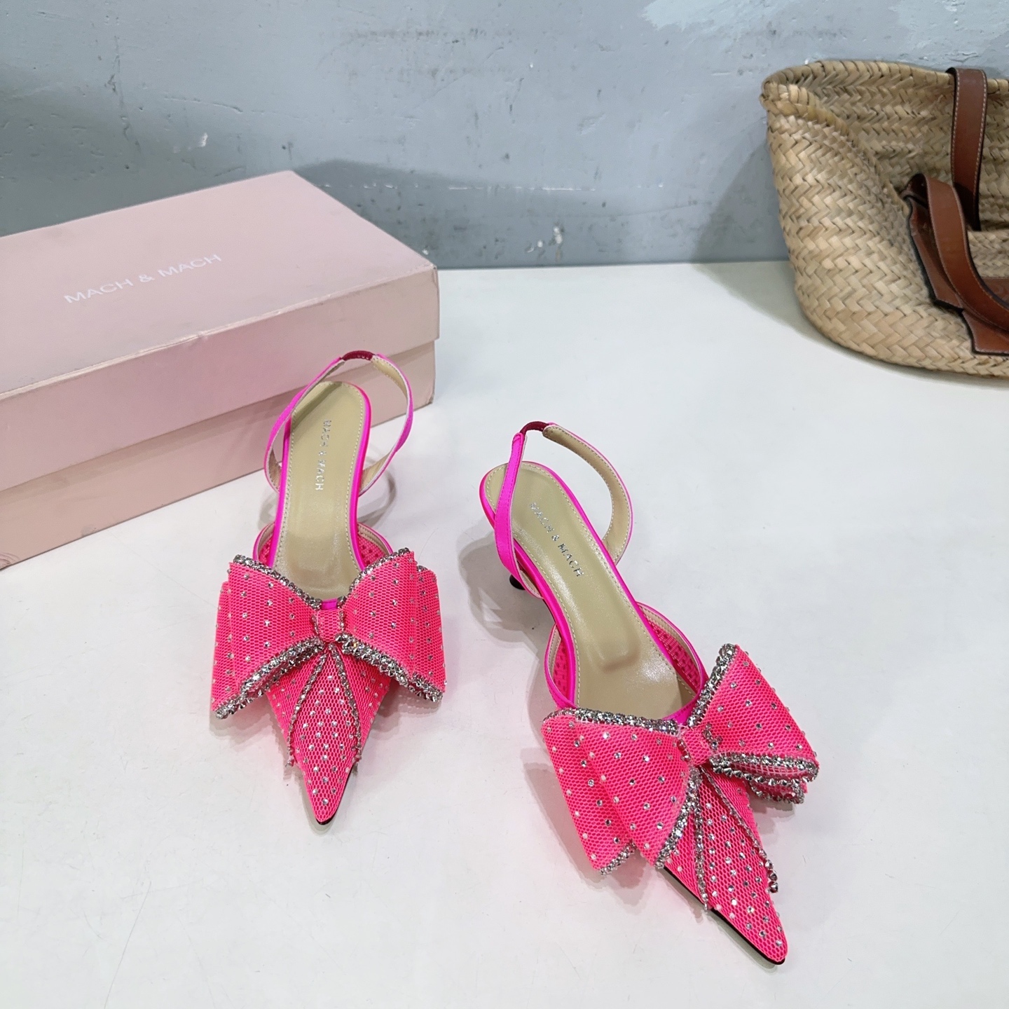 mach&mach 마하안마하 스틸레토 뒷굽 샌들 구두 신발