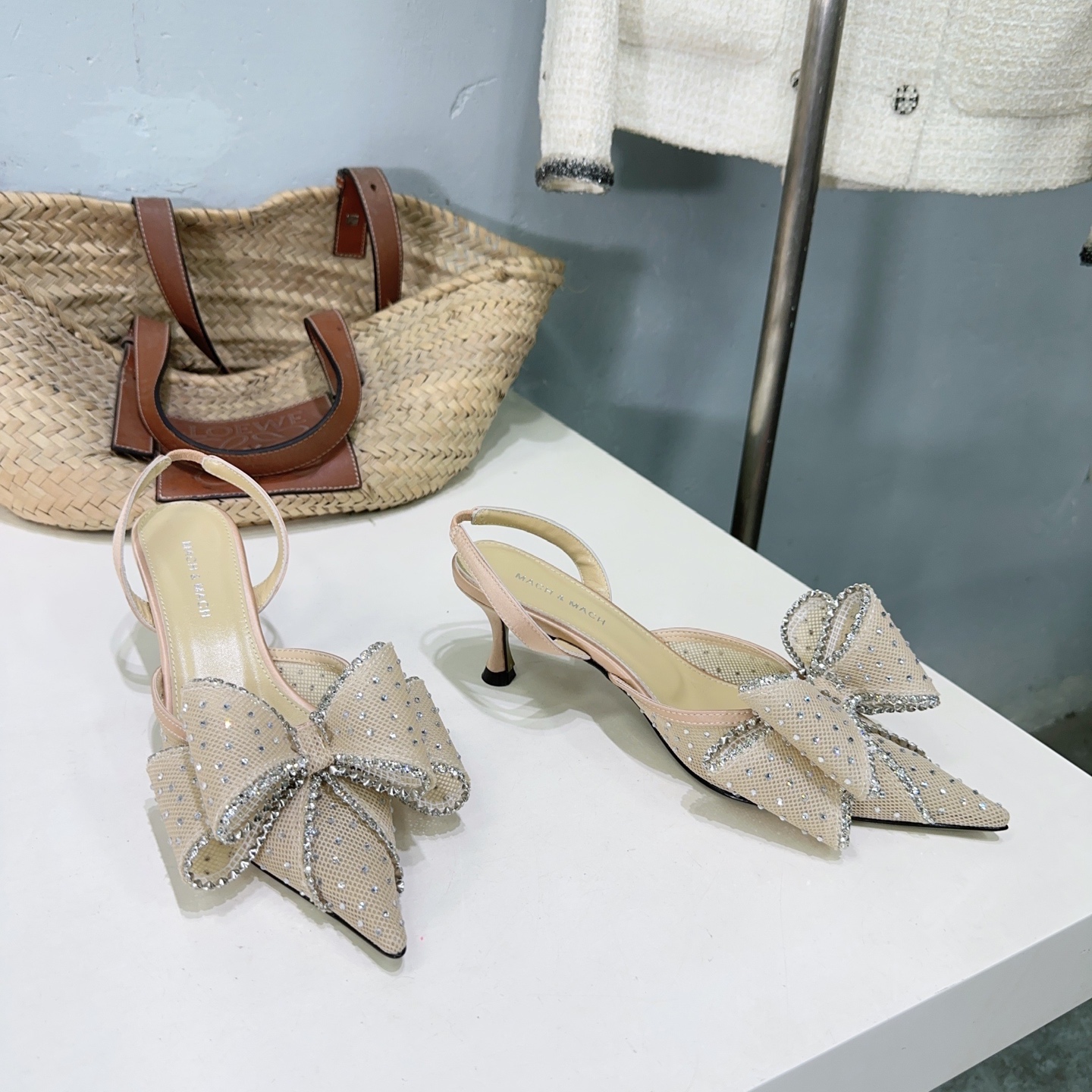 mach&mach 마하안마하 스틸레토 뒷굽 샌들 구두 신발