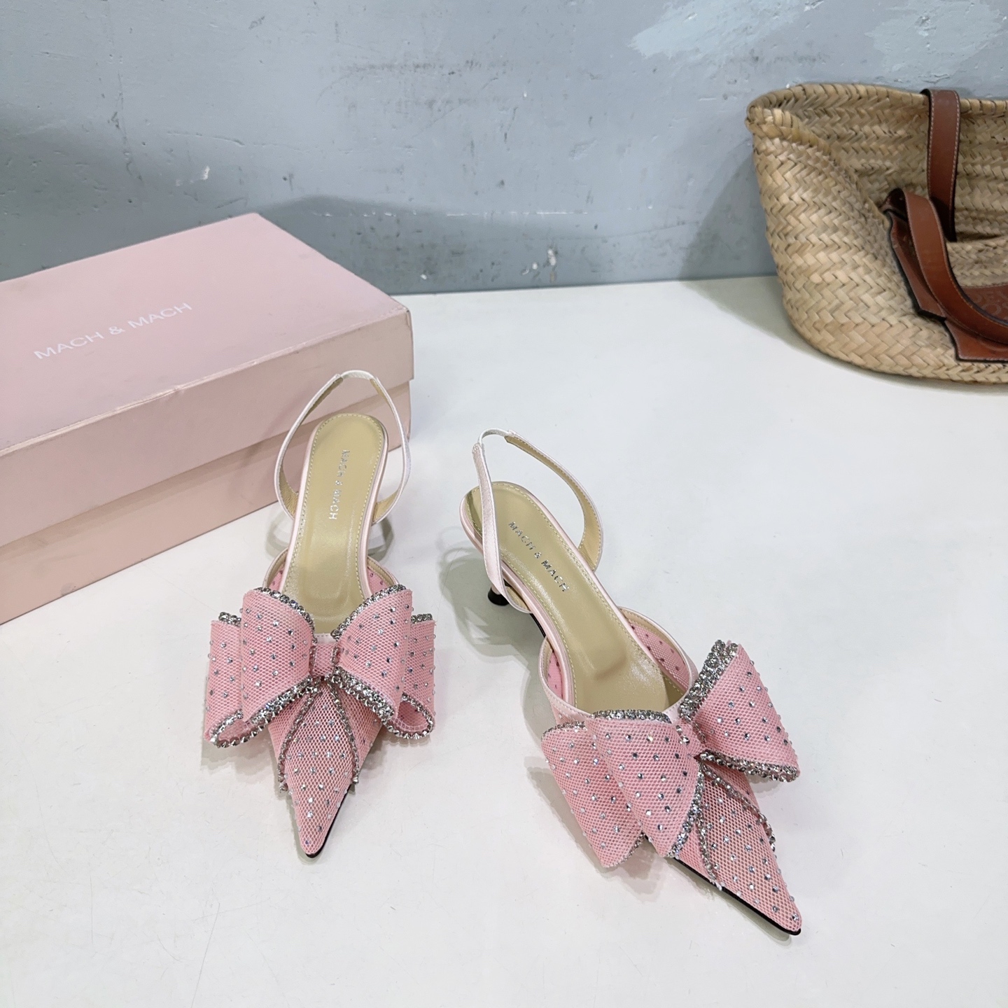 mach&mach 마하안마하 스틸레토 뒷굽 샌들 구두 신발