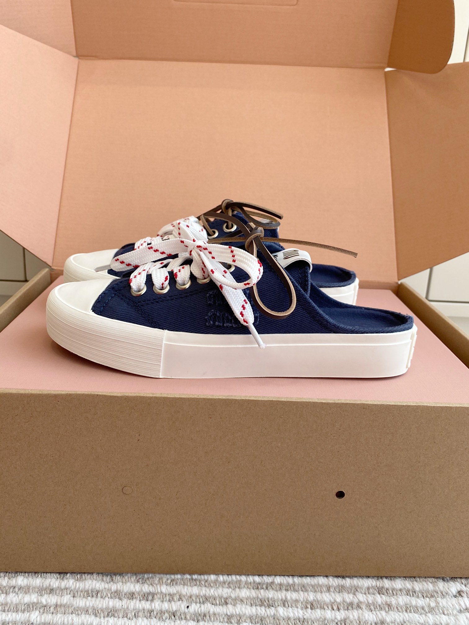 miumiu 미우미우 반슬리퍼 뮬 스니커즈 신발