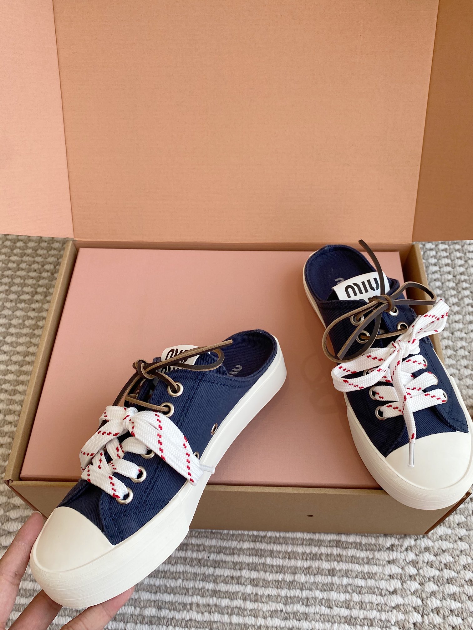 miumiu 미우미우 반슬리퍼 뮬 스니커즈 신발