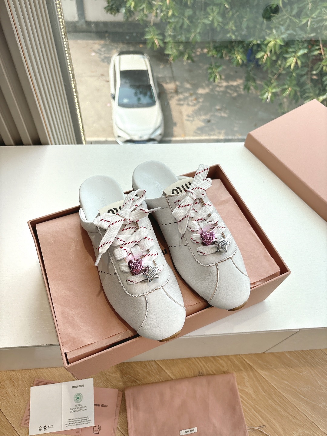 miumiu 미우미우 뮬 스니커즈 반슬리퍼 신발