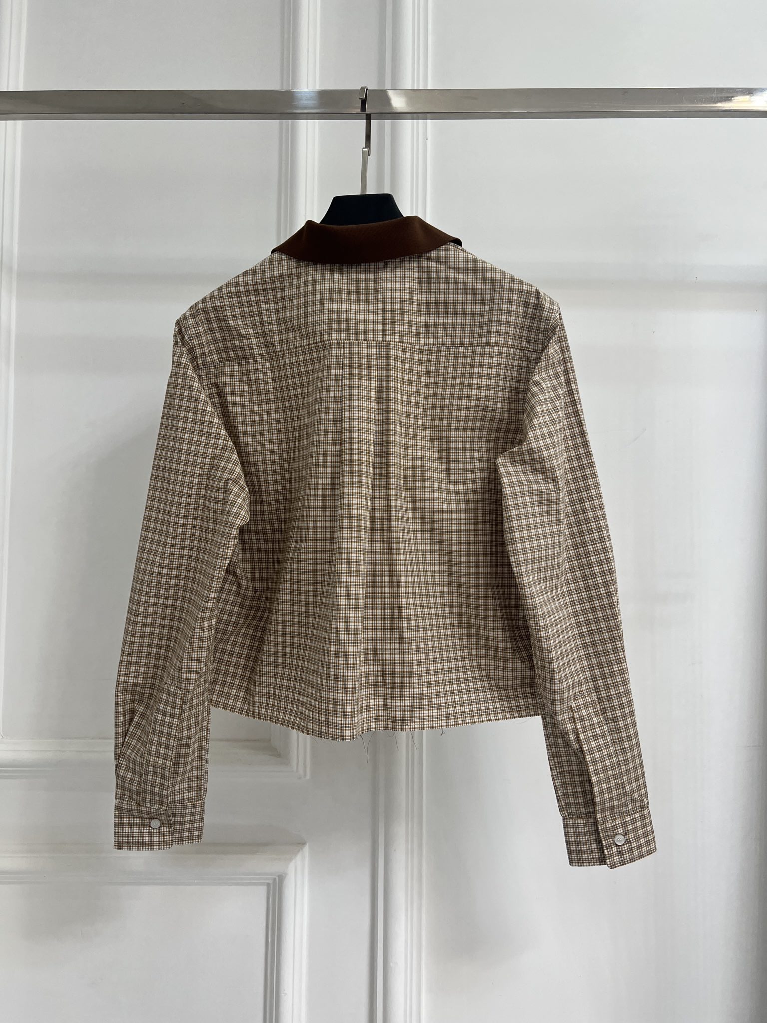 miumiu 미우미우 체크 블라우스 셔츠 의류